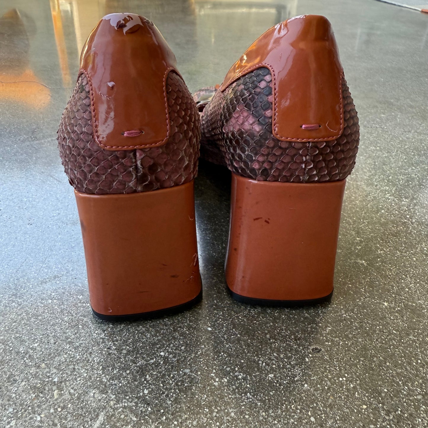 Prada FW99 Python Tasseled Pumps - US 7-7.5