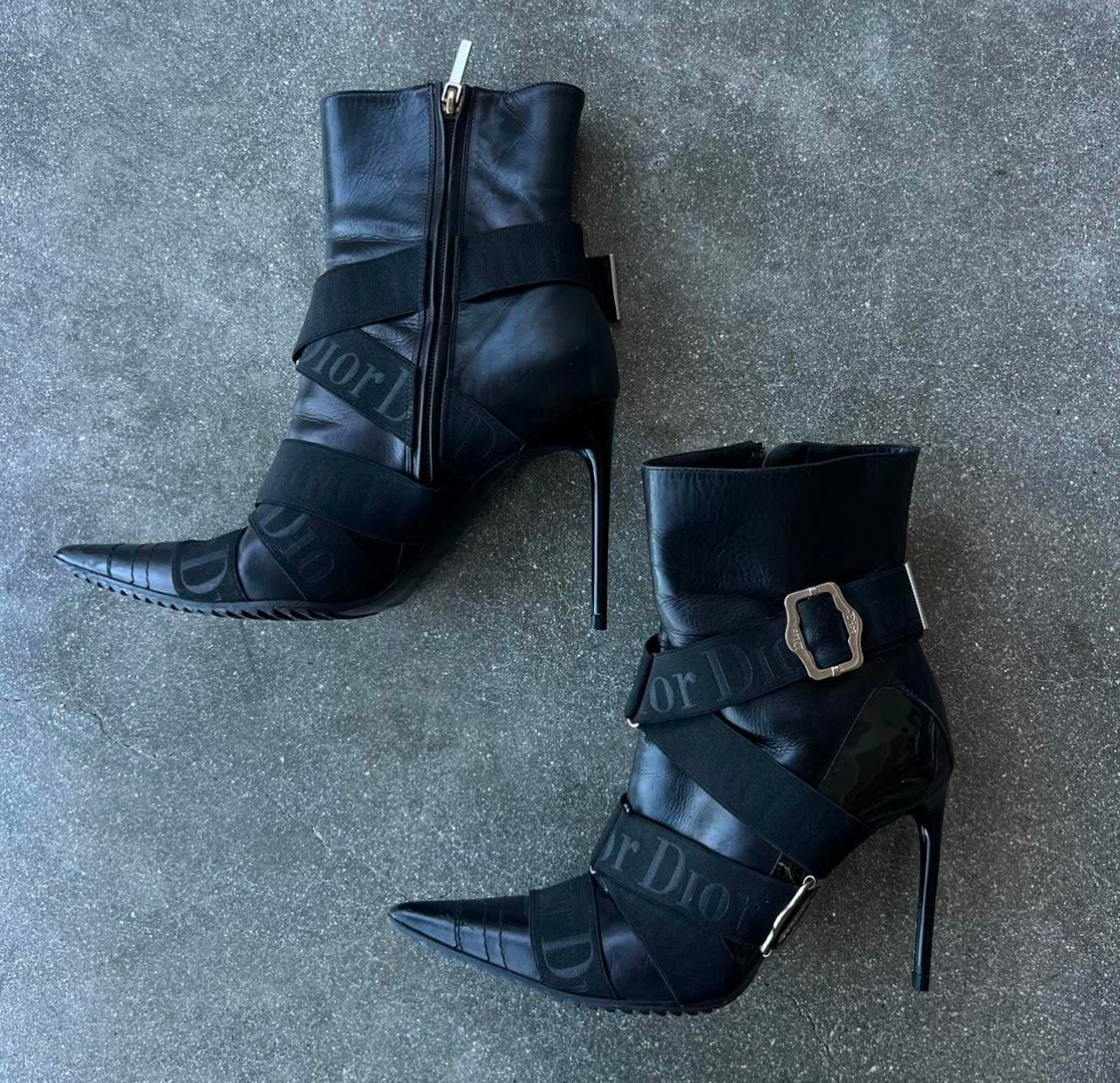 FW04 John Galliano Christian Dior Bondage Boots - 6.5