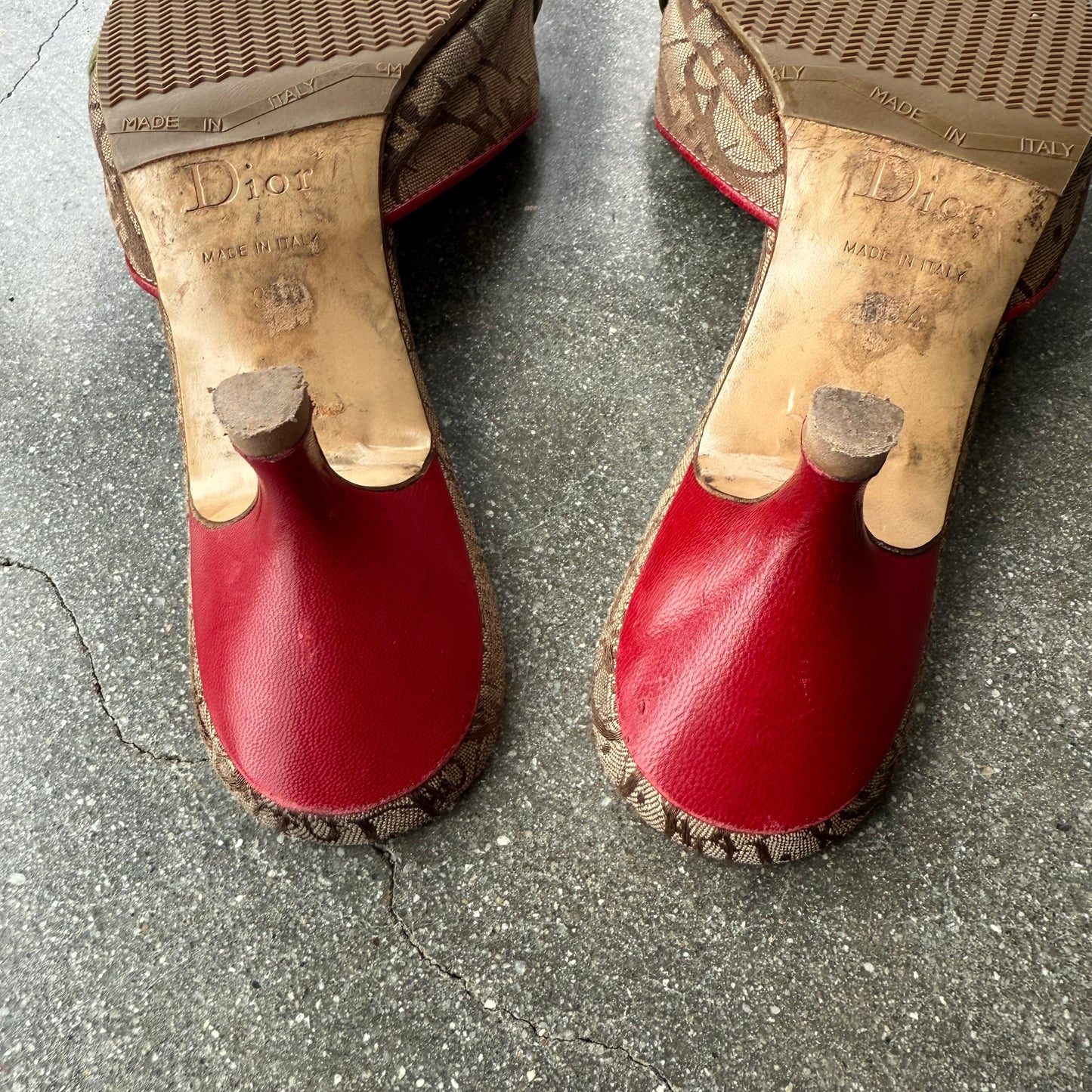 FW04 John Galliano Christian Dior Rasta Mules - US 6