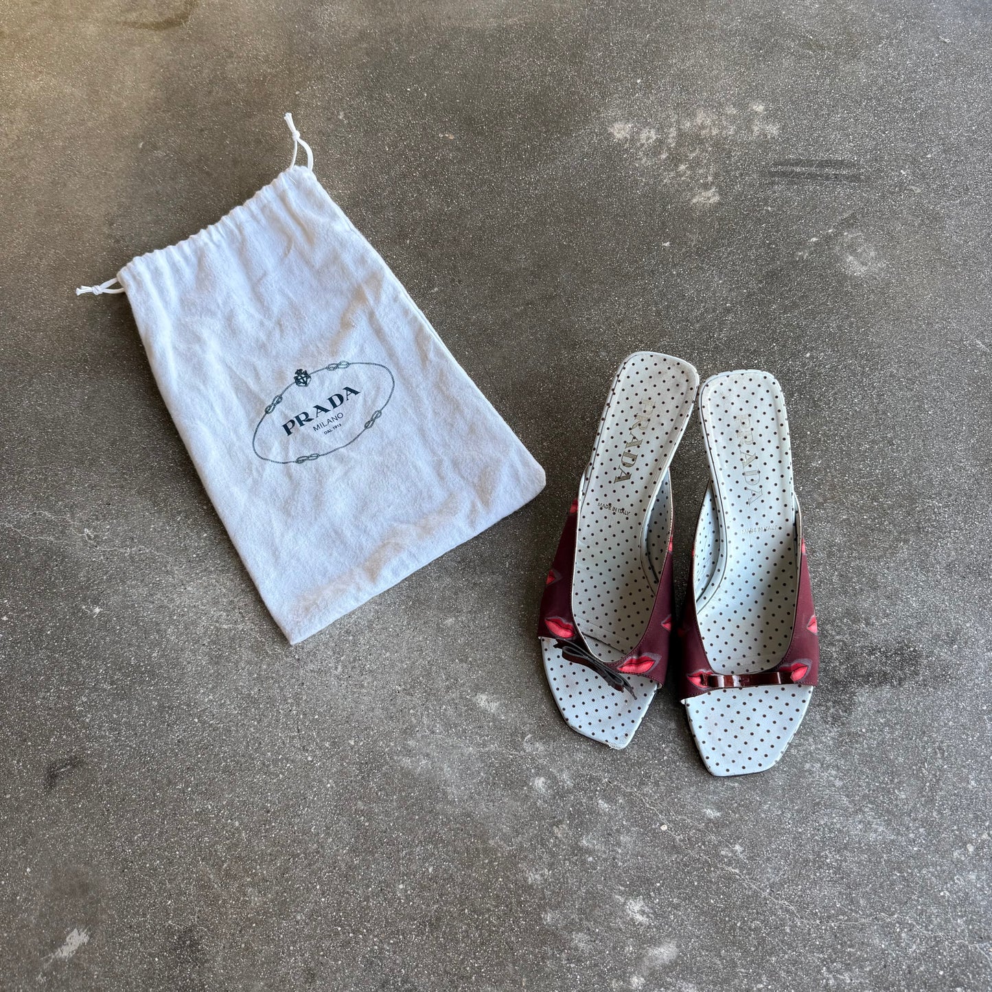 S/S2000 Prada Kiss Mules - US 9.5