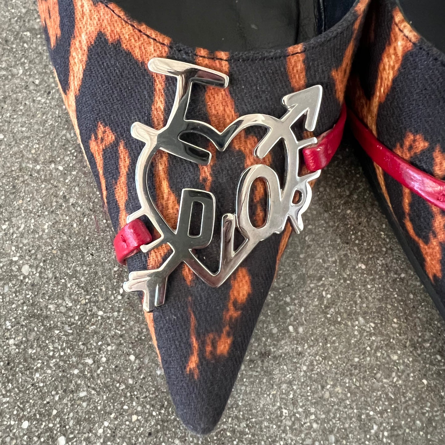 FW04 Galliano I Love Dior Leopard Heels - US 10.5
