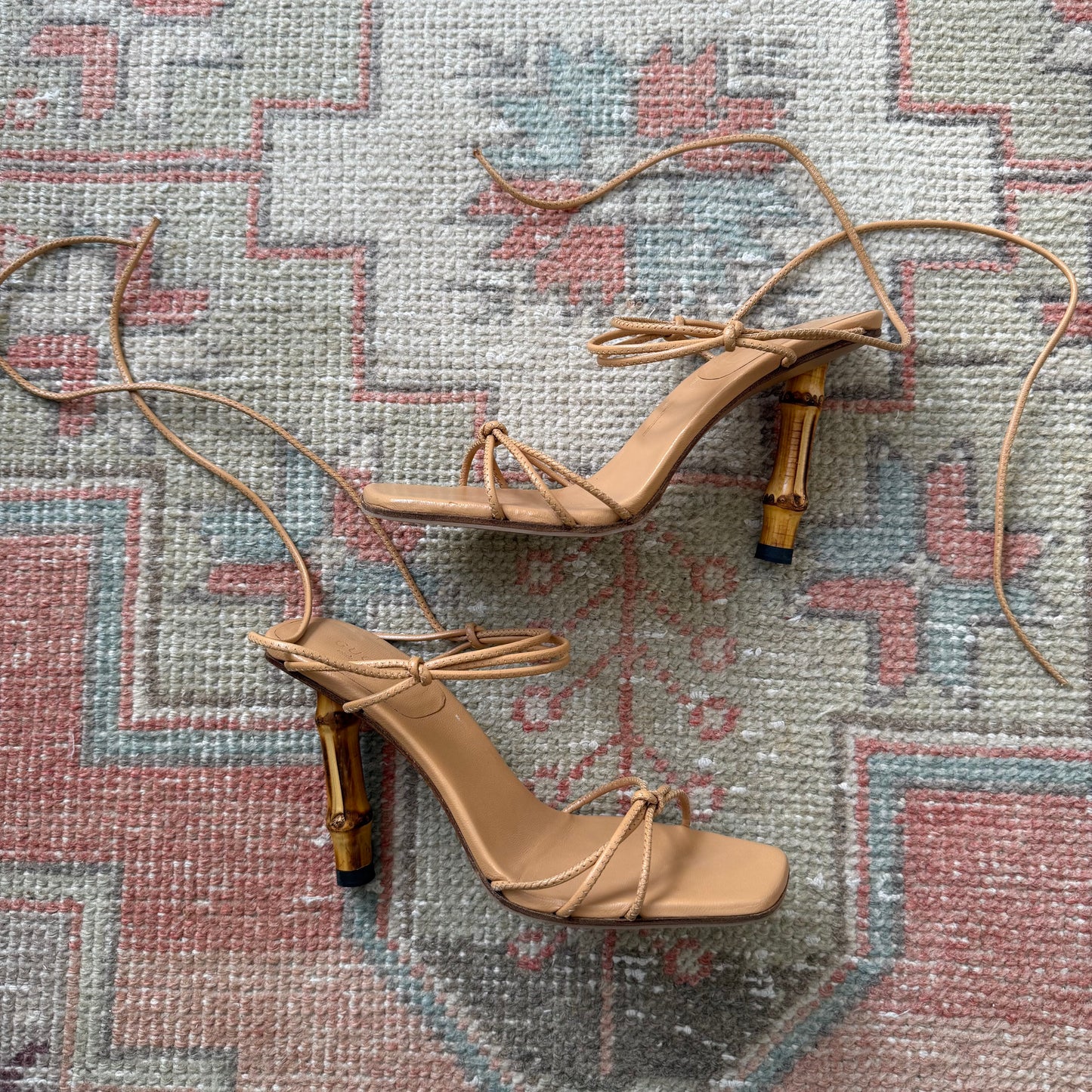 S/S2002 Tom Ford Gucci Bamboo Sandals - US 6.5-7