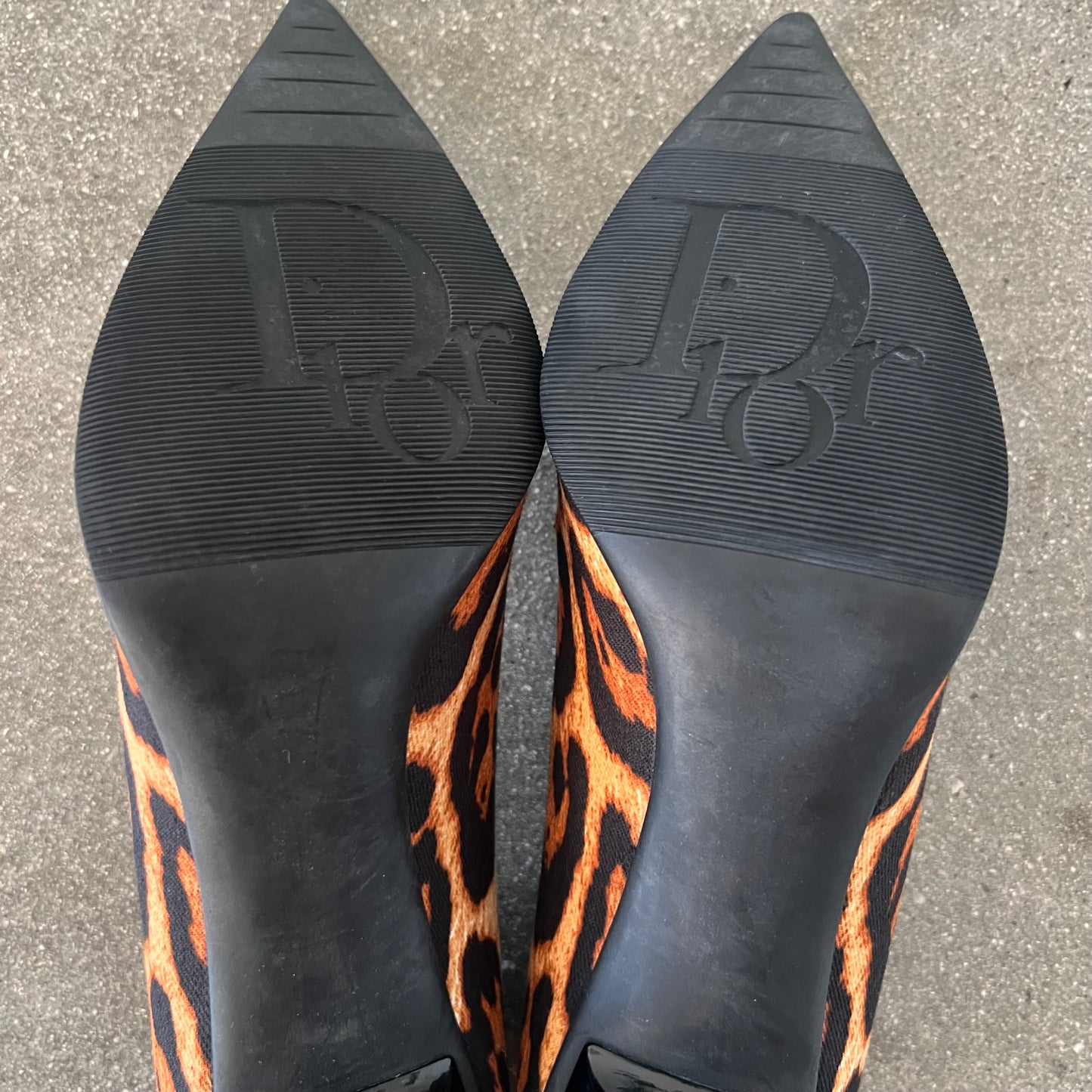 FW04 Galliano I Love Dior Leopard Heels - US 10.5