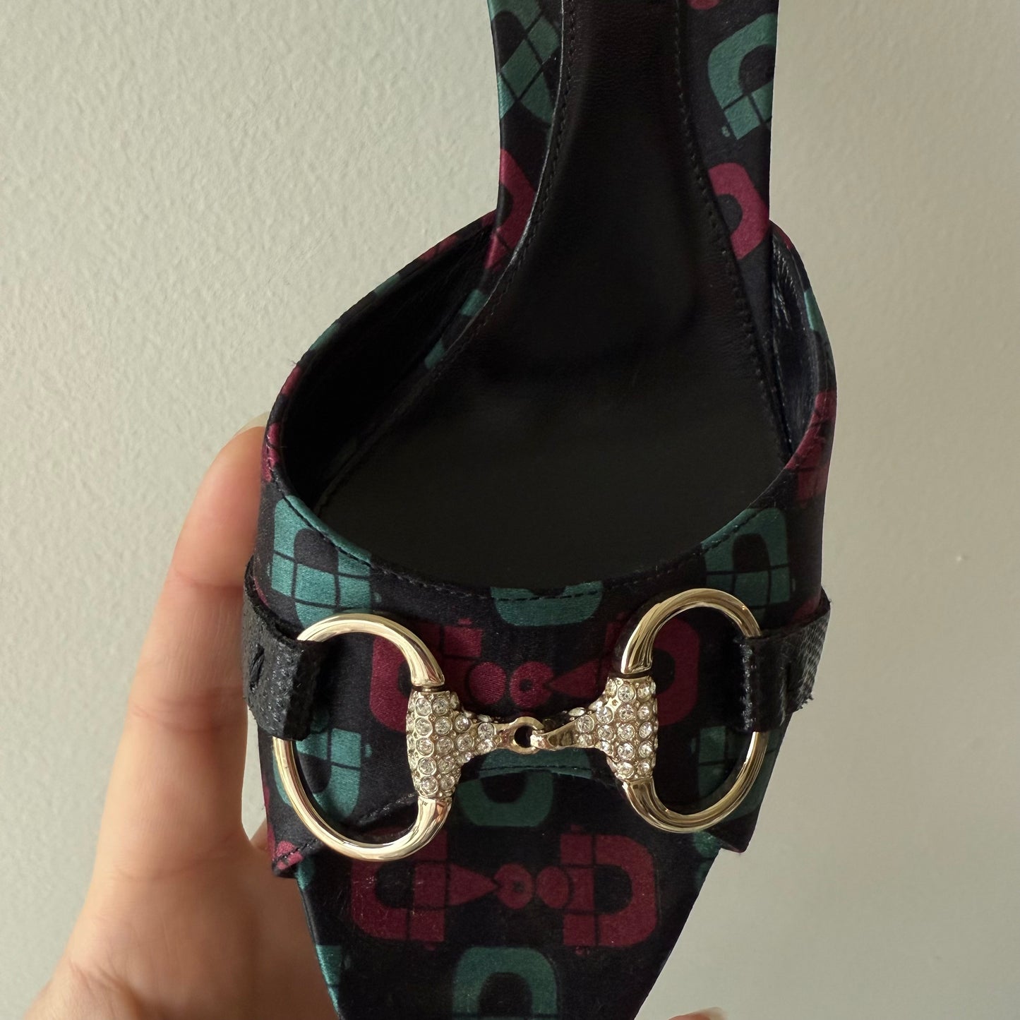 Early 2000s Gucci Satin Horsebit Mule - US 7