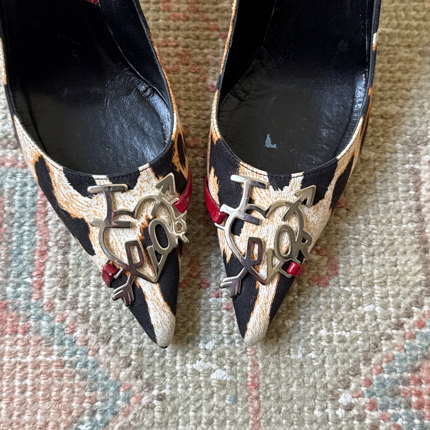 F/W2004 Galliano “I Love Dior” Leopard Pumps - US 7
