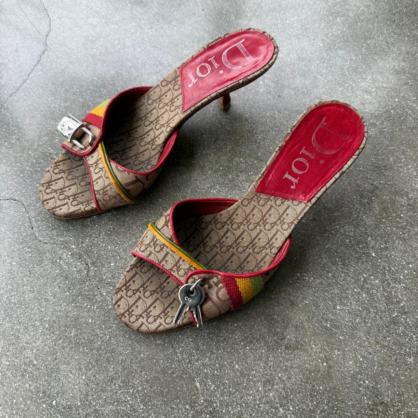FW04 John Galliano Christian Dior Rasta Mules - US 6