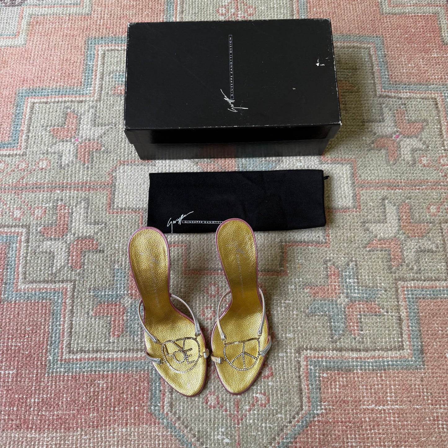 S/S2005 Giuseppe Zanotti Peace and Love Sandals - US 7