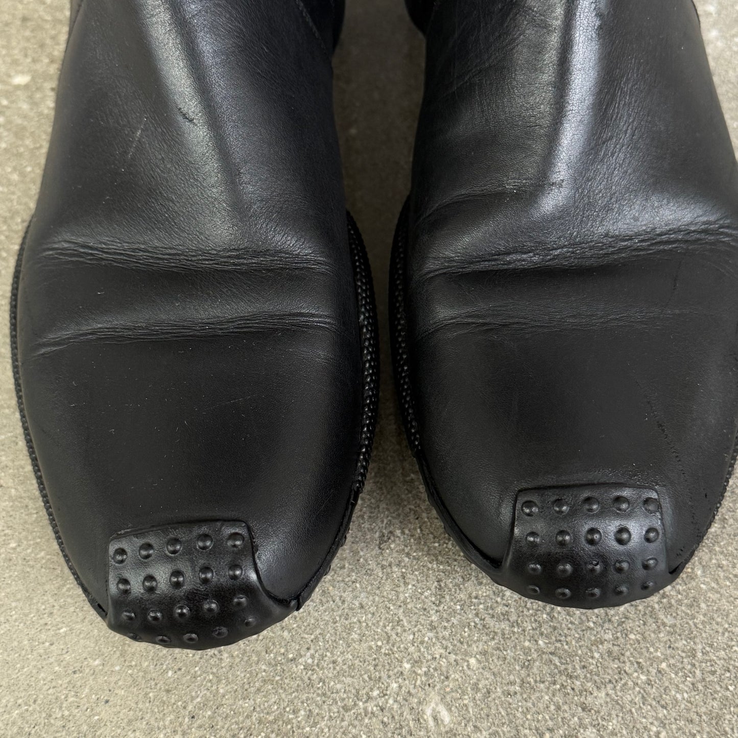 FW01 John Galliano Christian Dior Black Moto Boots - US 7