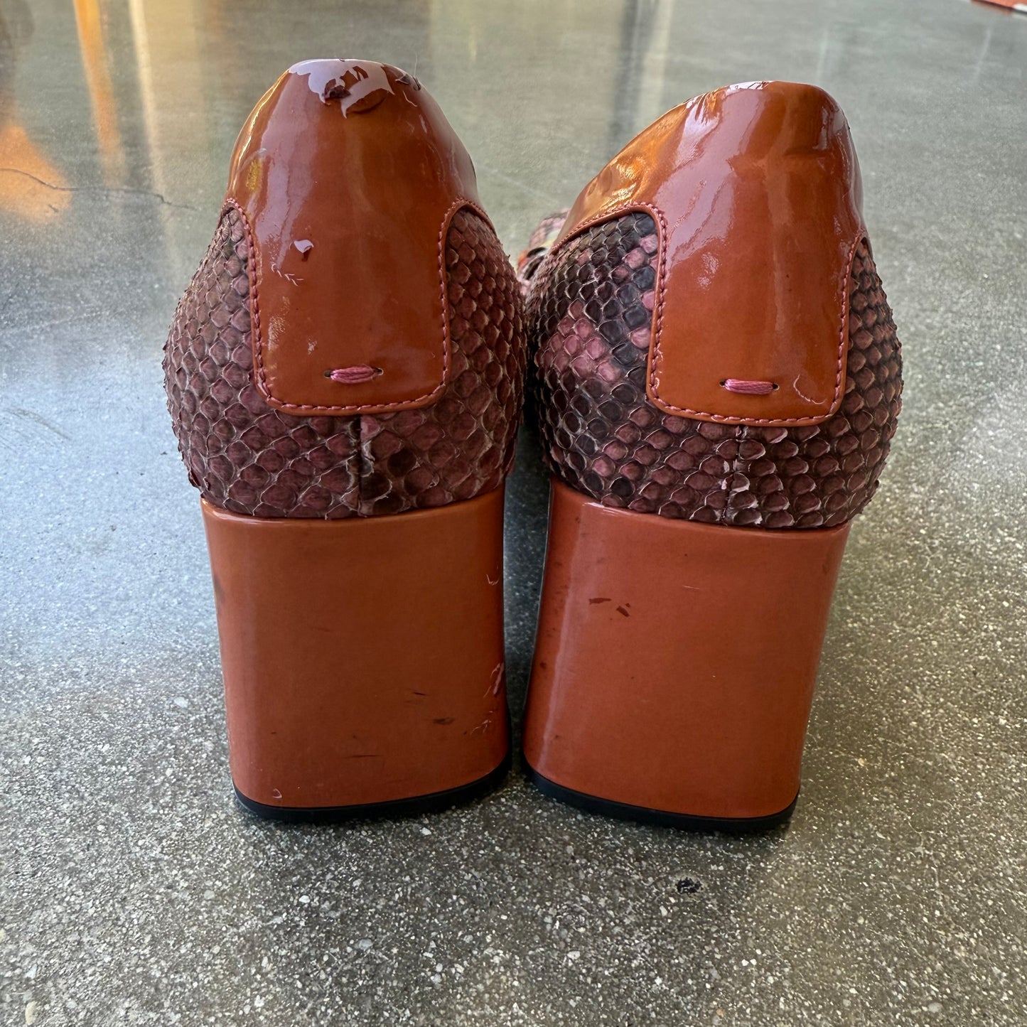 Prada FW99 Python Tasseled Pumps - US 7-7.5