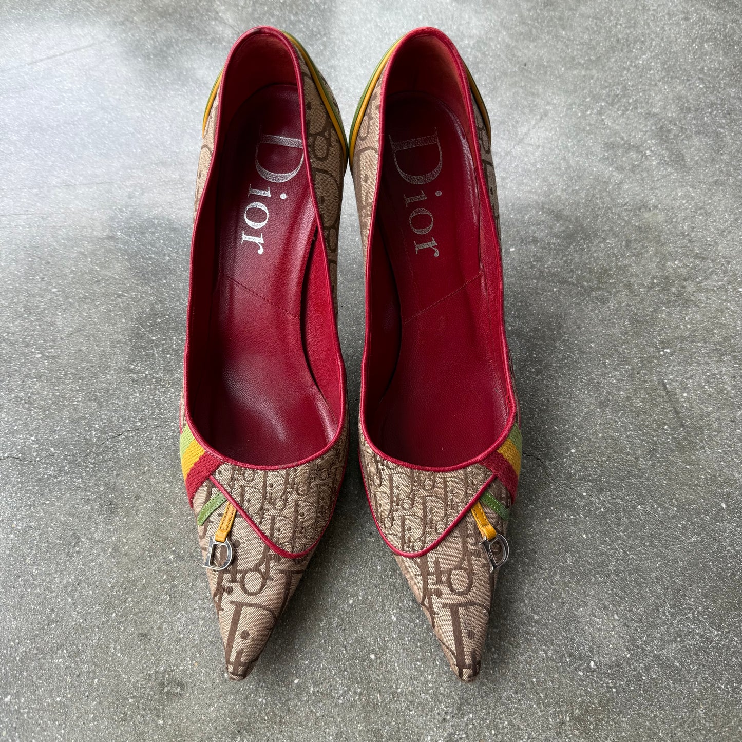 FW04 John Galliano Christian Dior Rasta Pumps - US 7.5