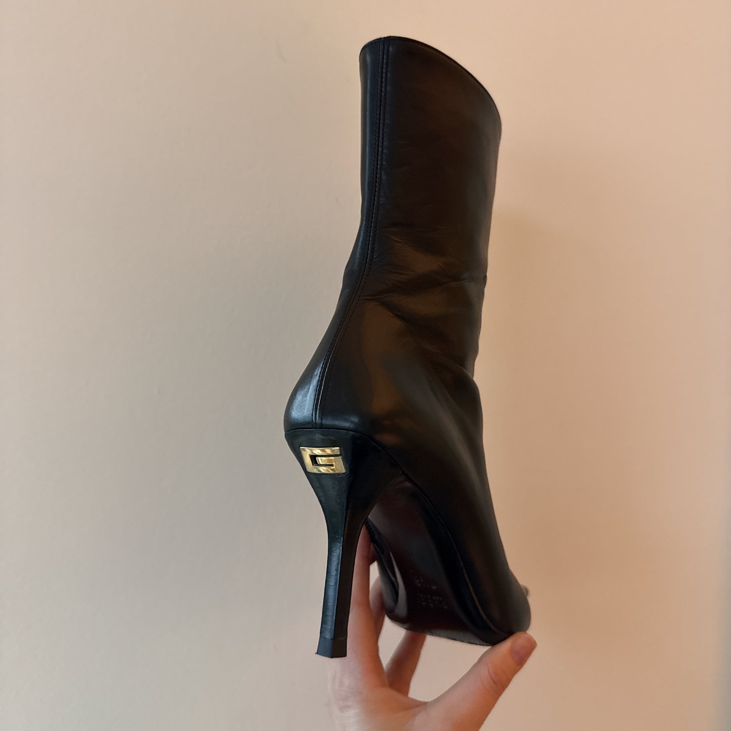 Tom Ford Gucci Black Leather “G” Boots - US 7