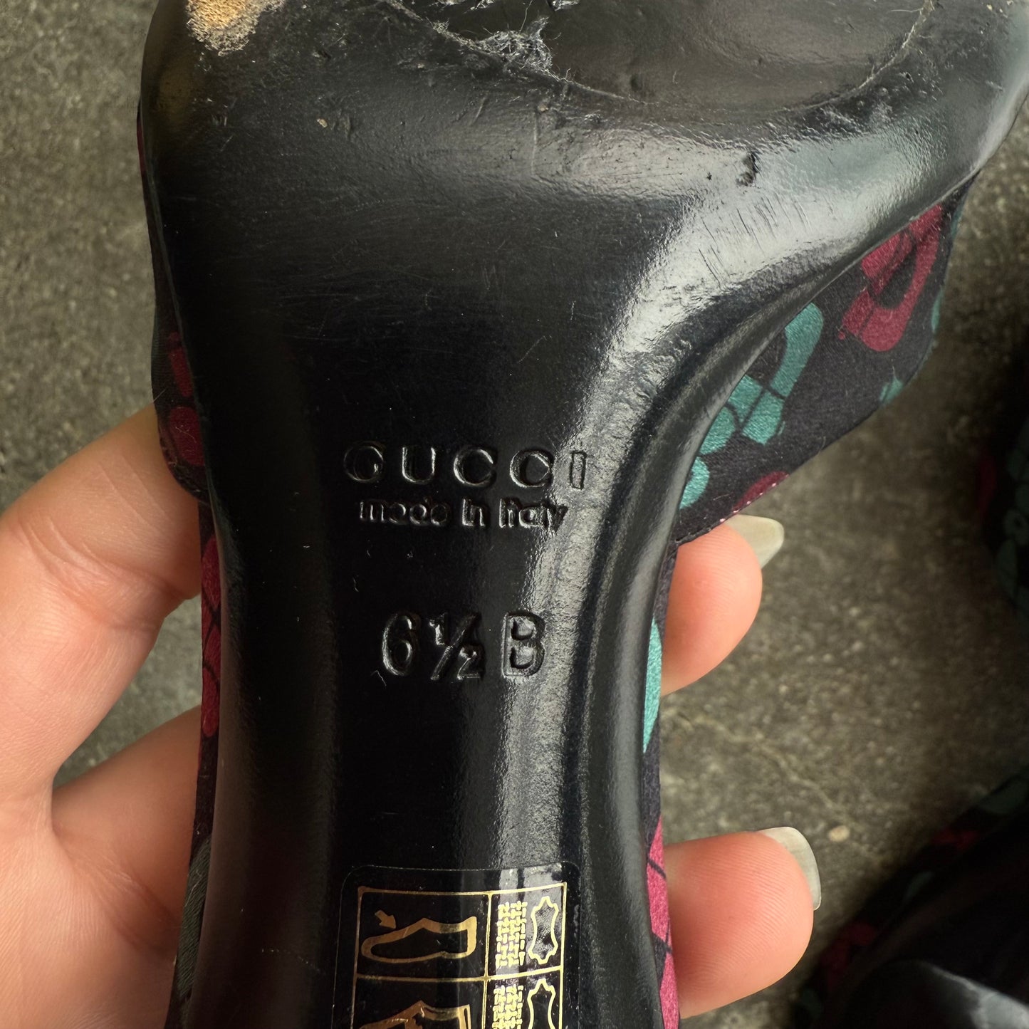 Early 2000s Gucci Satin Horsebit Mule - US 7
