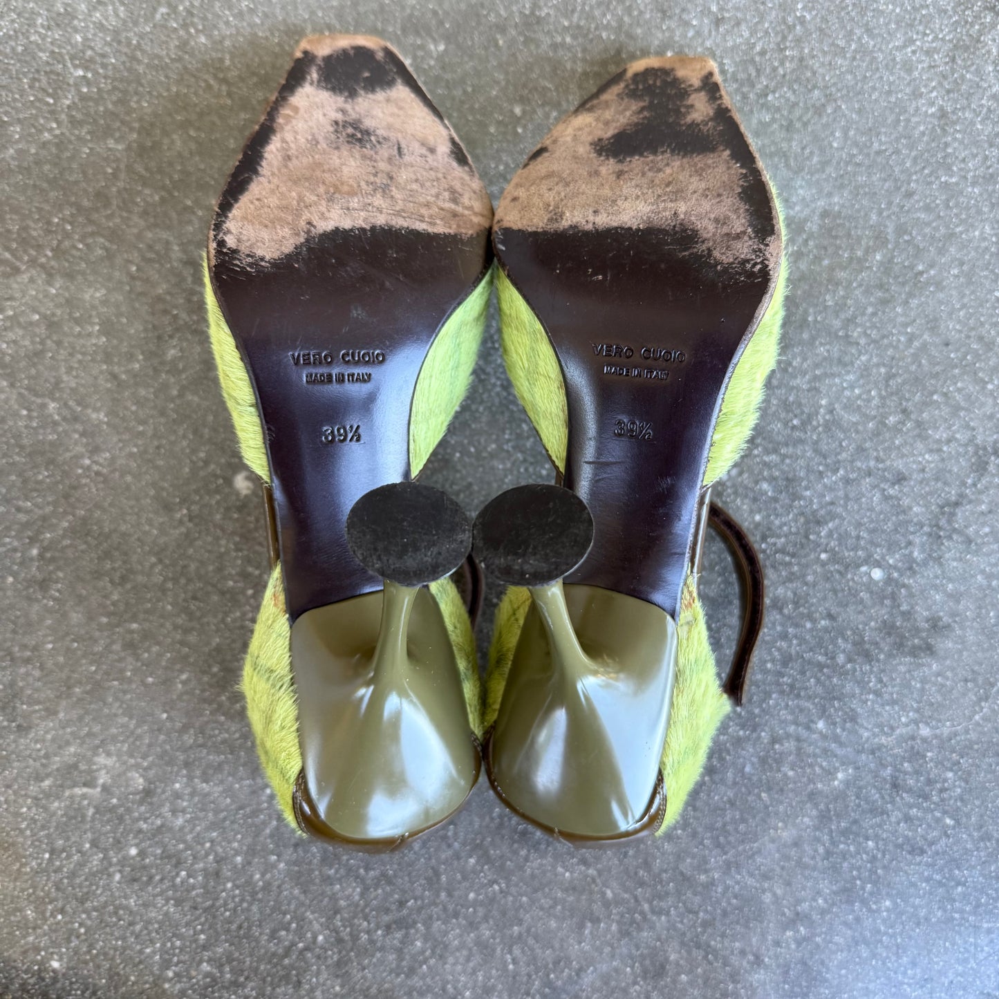 FW99 miu miu Tartan Ponyhair Mary Janes - US 10-10.5