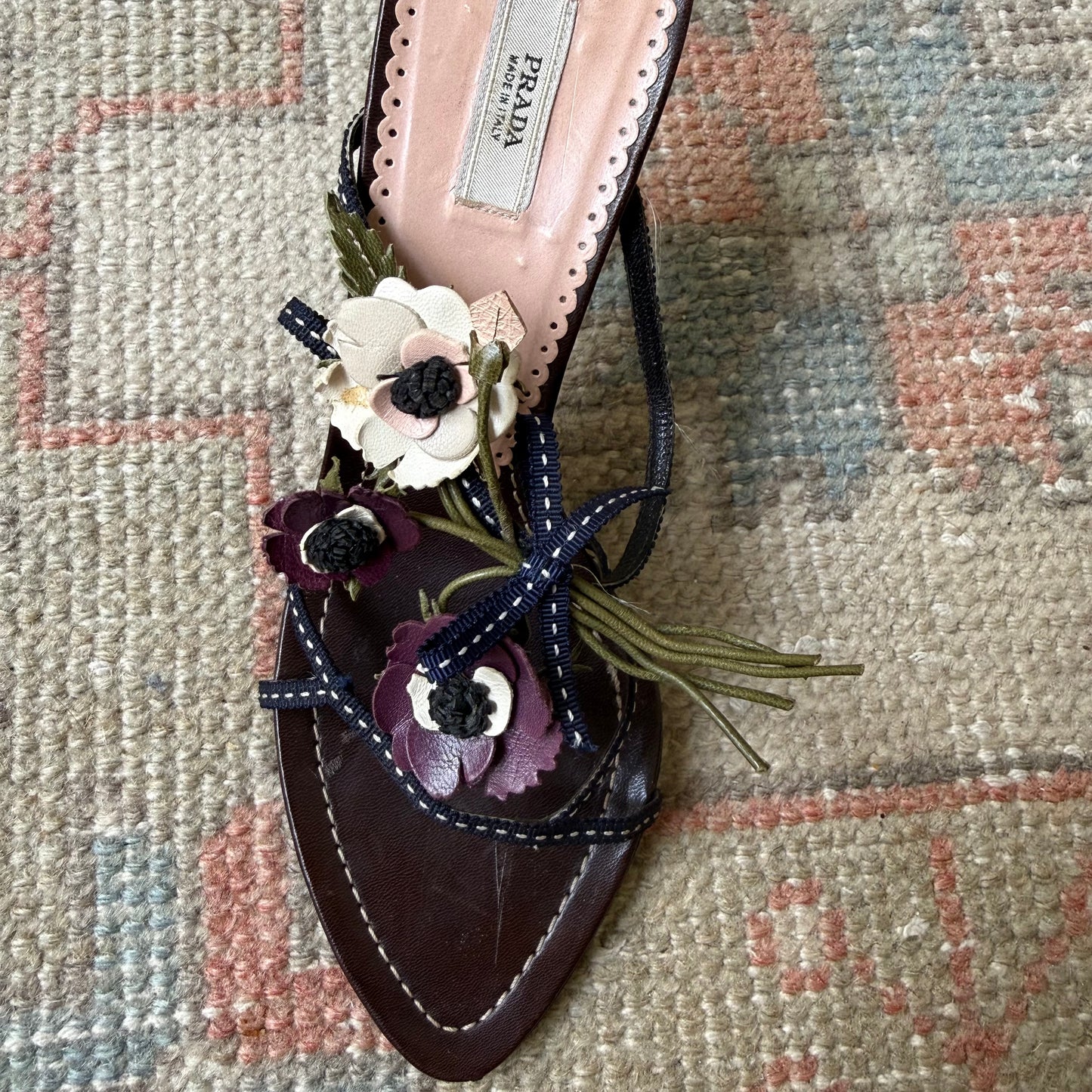 S/S2002 Prada Bouquet Sandals - US 6