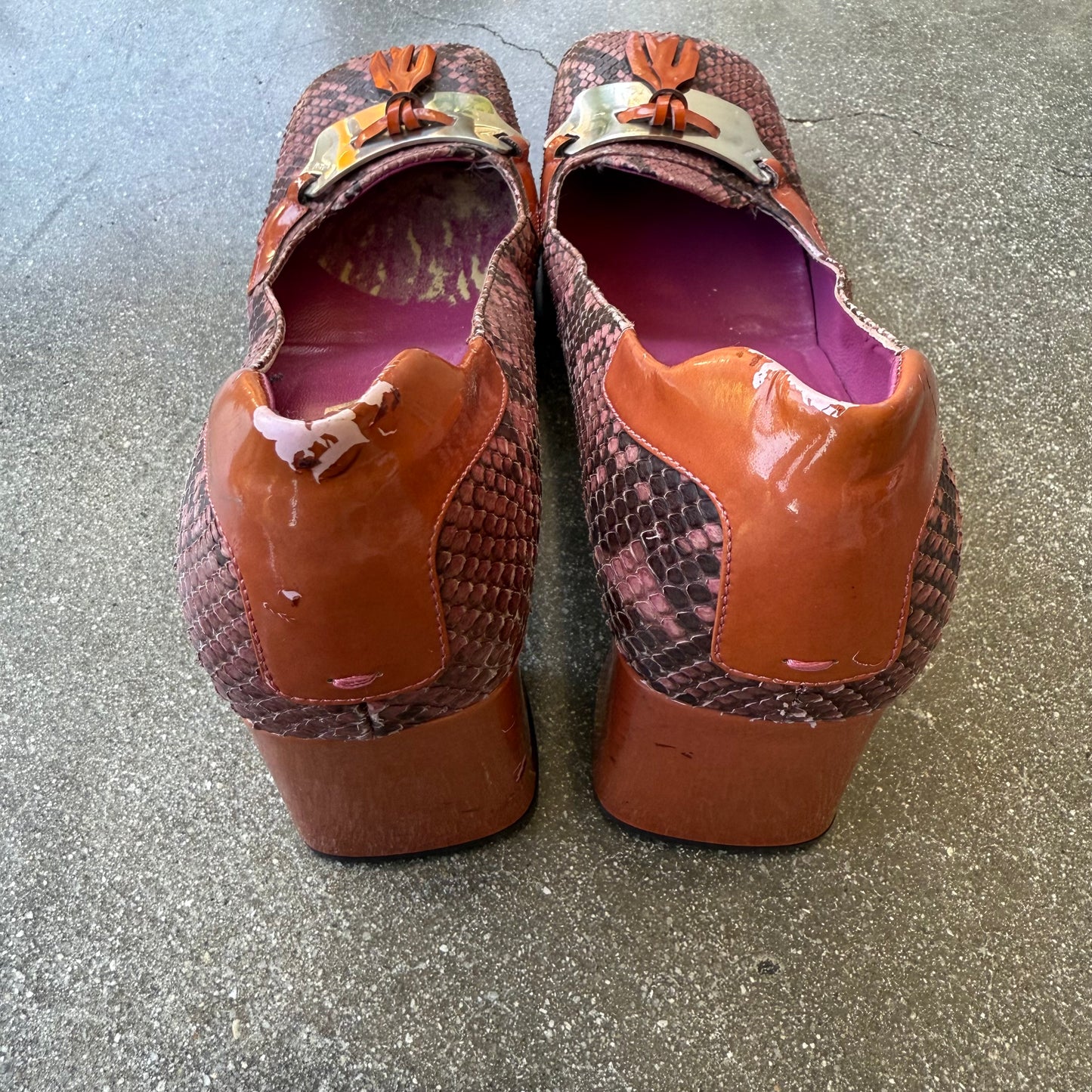 Prada FW99 Python Tasseled Pumps - US 7-7.5