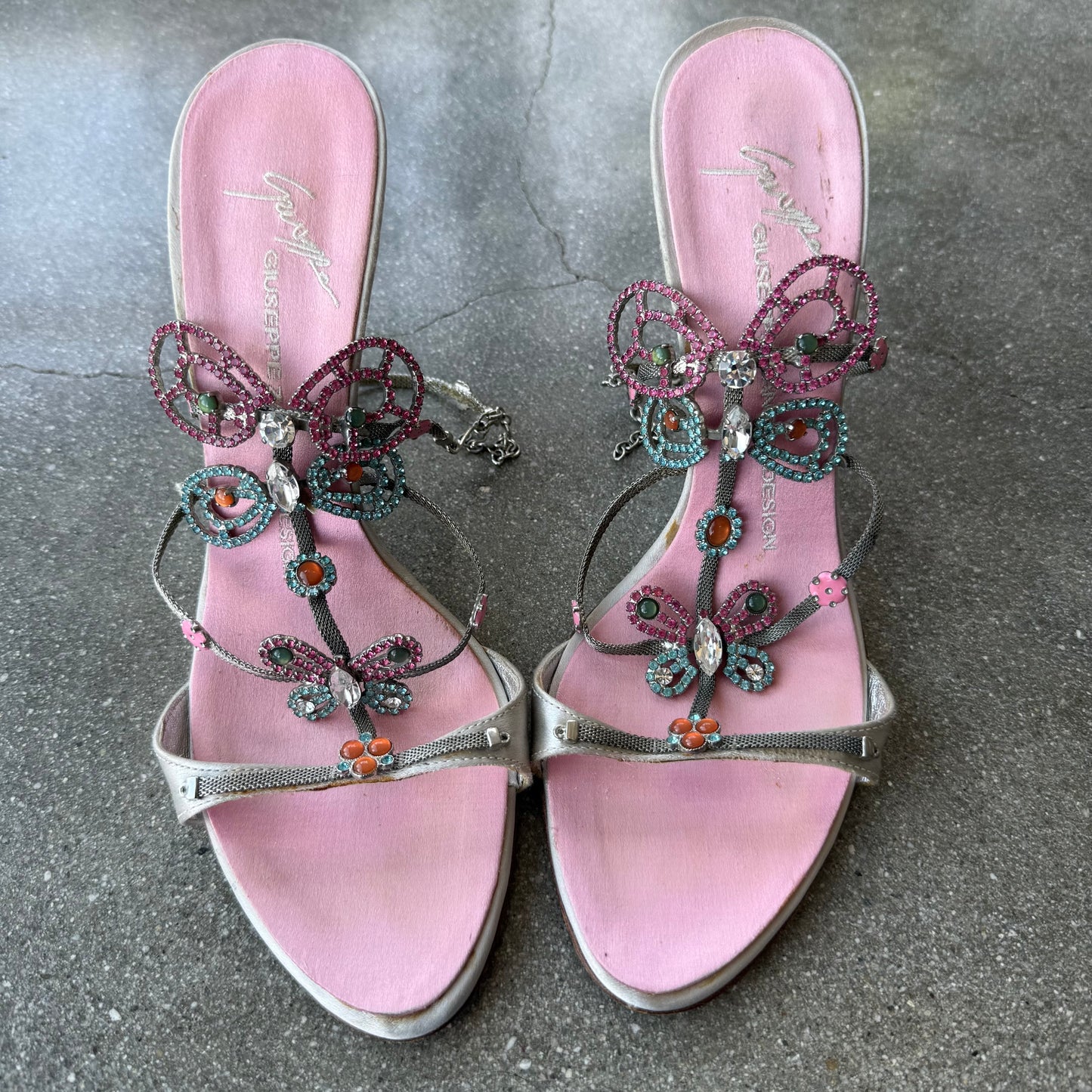 00s Giuseppe Zanotti Butterfly Sandals - US 6.5-7
