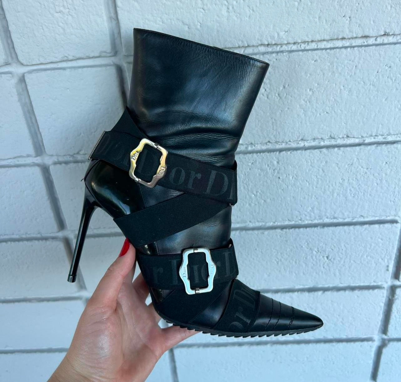 FW04 John Galliano Christian Dior Bondage Boots - 6.5