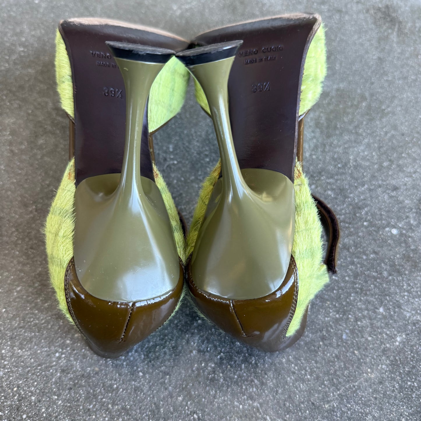 FW99 miu miu Tartan Ponyhair Mary Janes - US 10-10.5