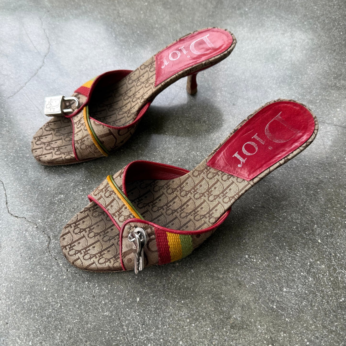 FW04 John Galliano Christian Dior Rasta Mules - US 6