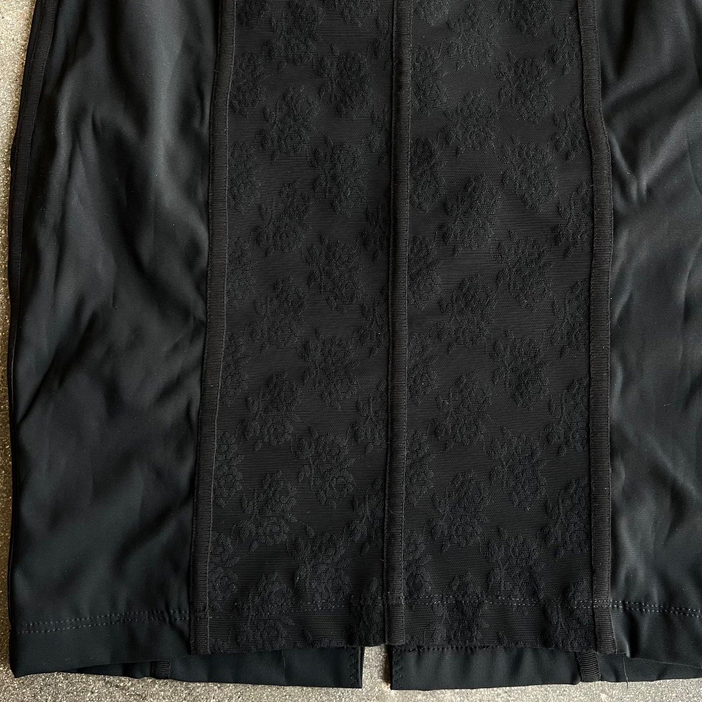 Early 2010s D&G by Dolce & Gabbana black Corset & Skirt Set