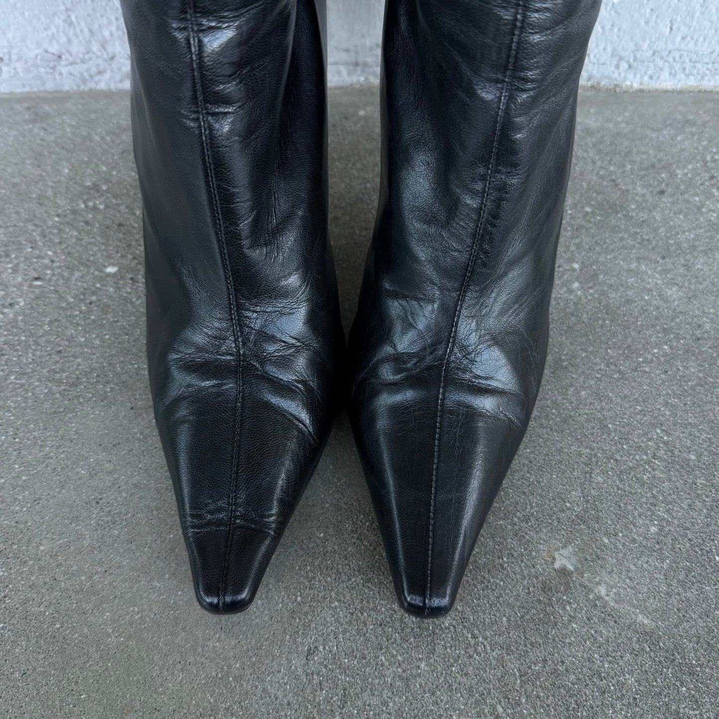 Jimmy Choo Kid Black Leather Boots - US 8.5