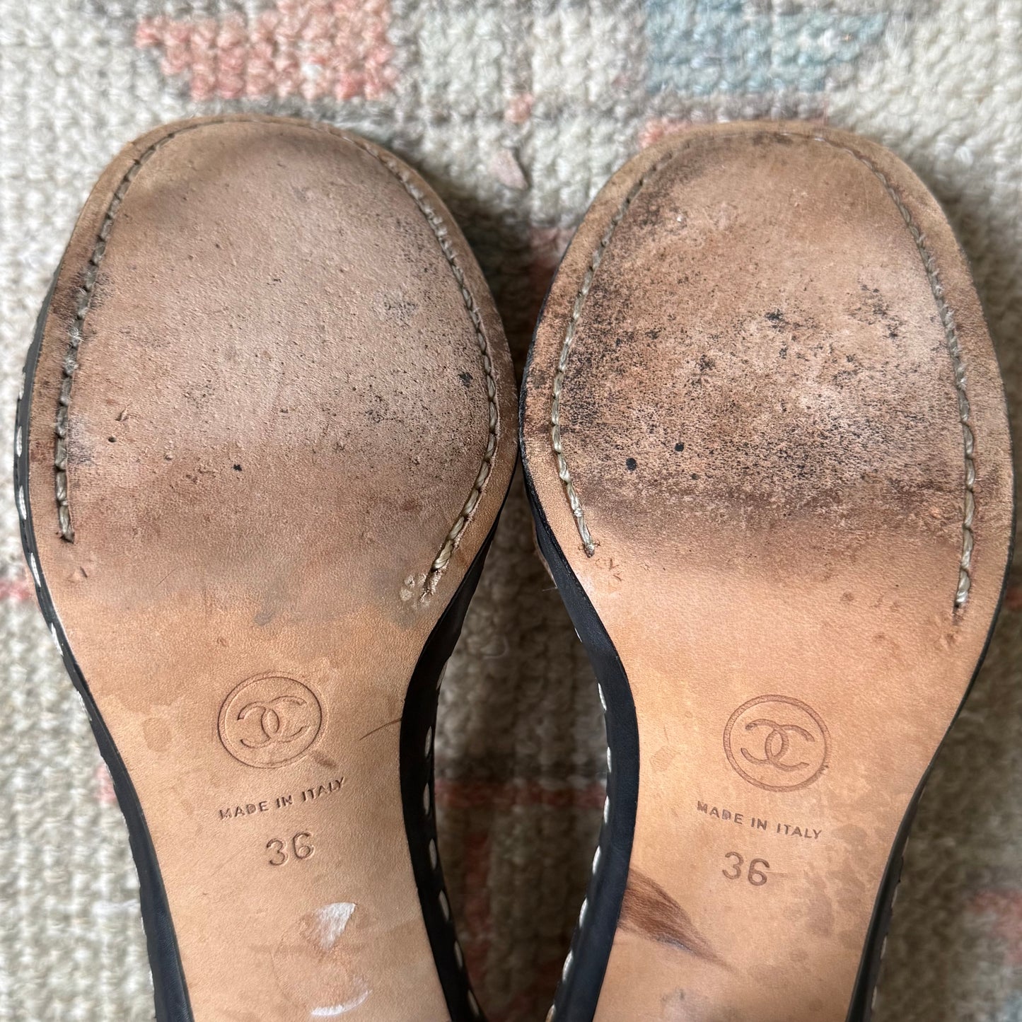 S/S2003 Chanel Pink Silk Wrap Ballet Pumps - US 5.5-6