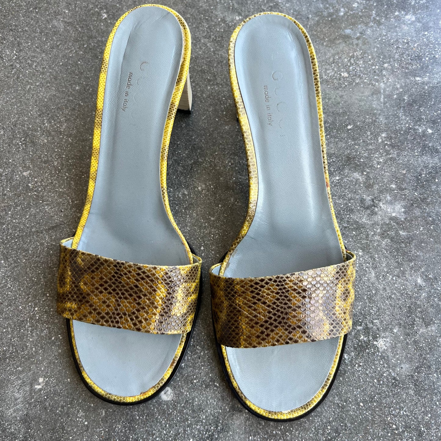Tom Ford Gucci Python Mules 38.5