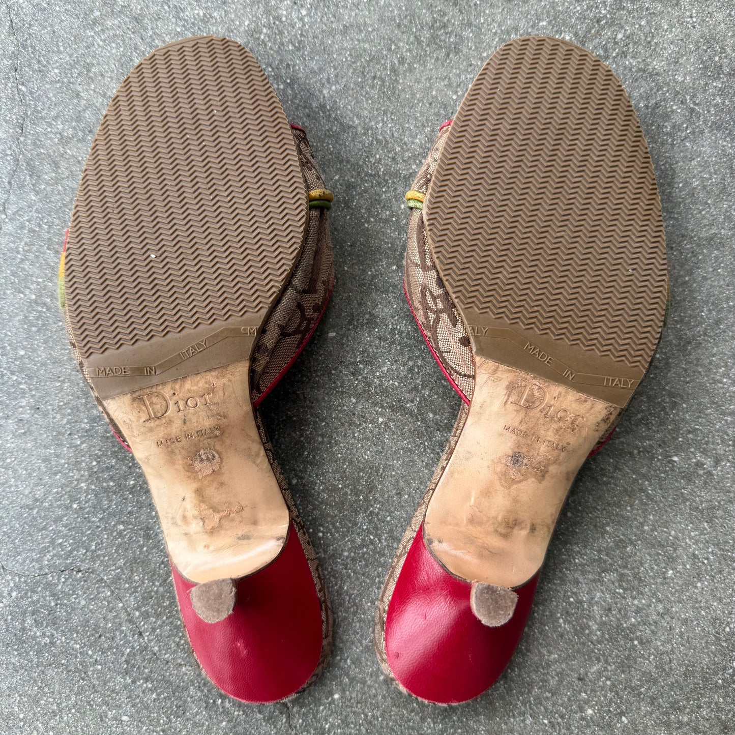 FW04 John Galliano Christian Dior Rasta Mules - US 6