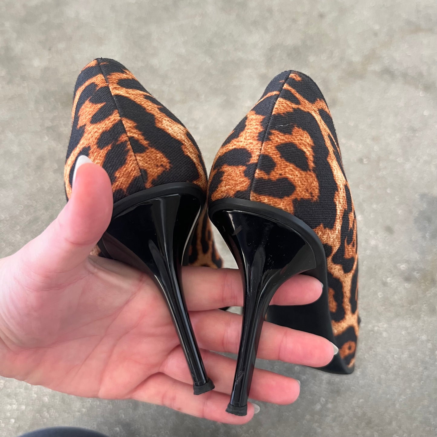 FW04 Galliano I Love Dior Leopard Heels - US 10.5