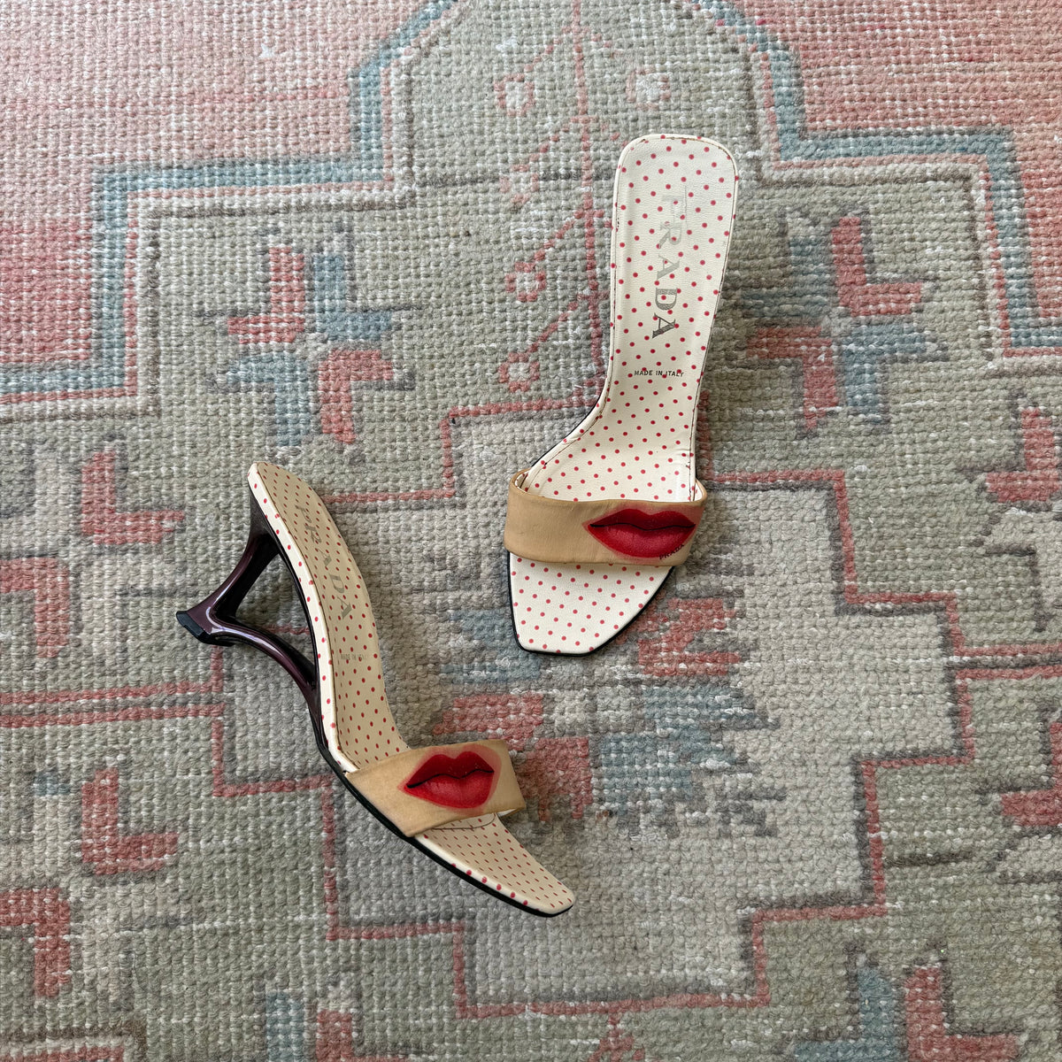 S/S2000 Prada Lip Sculptural Wedges - US 7-7.5