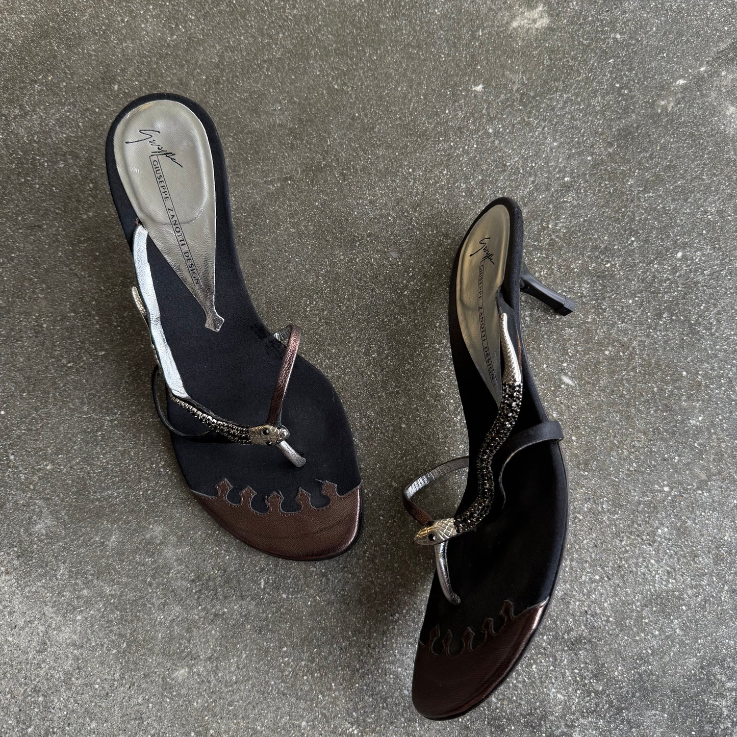 00s Giuseppe Zanotti Snake Sandals - US 6.5