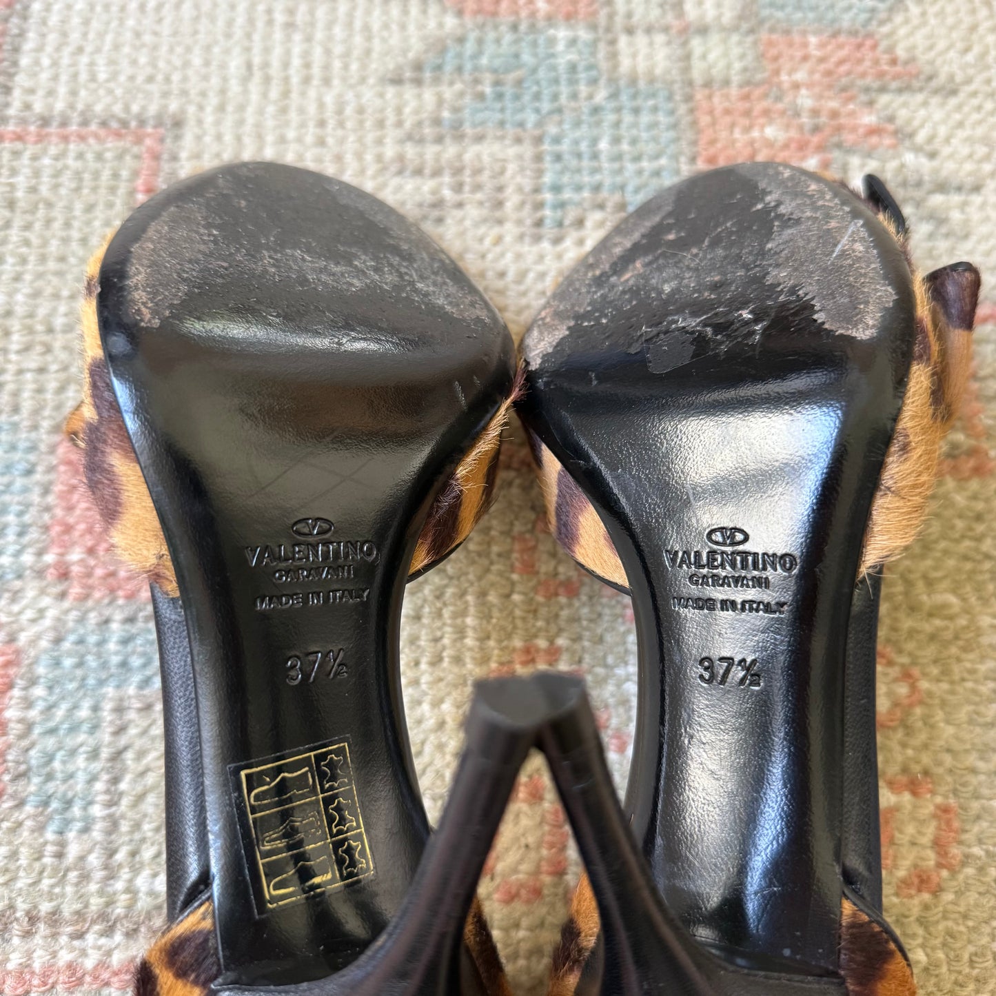 Y2K Valentino Cheetah Bow D’Orsay Heels - US 7.5
