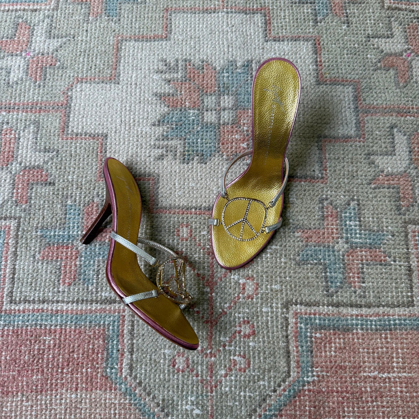 S/S2005 Giuseppe Zanotti Peace and Love Sandals - US 7