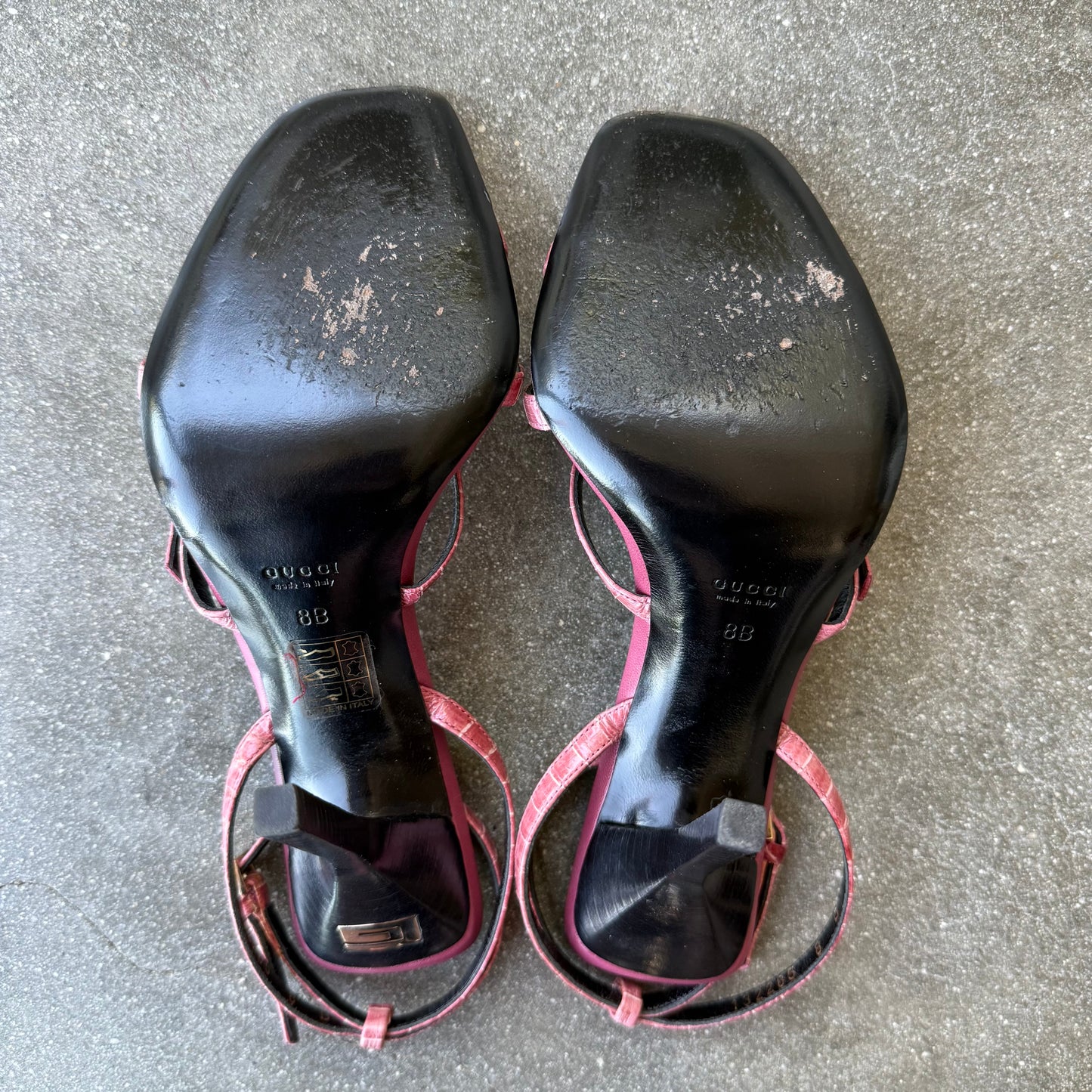 Pink Leather Gucci Tom Ford Sandals - US 8