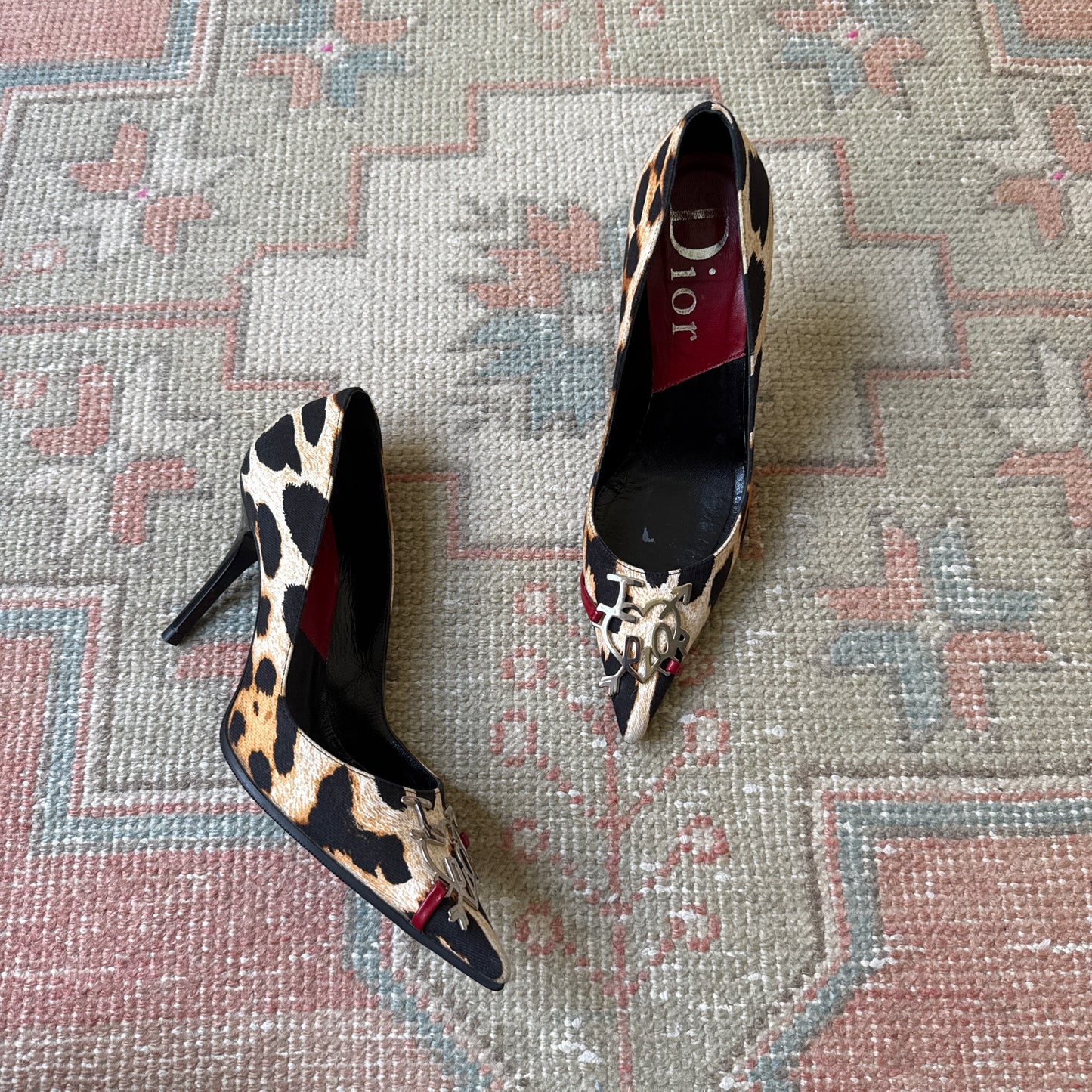 F/W2004 Galliano “I Love Dior” Leopard Pumps - US 7