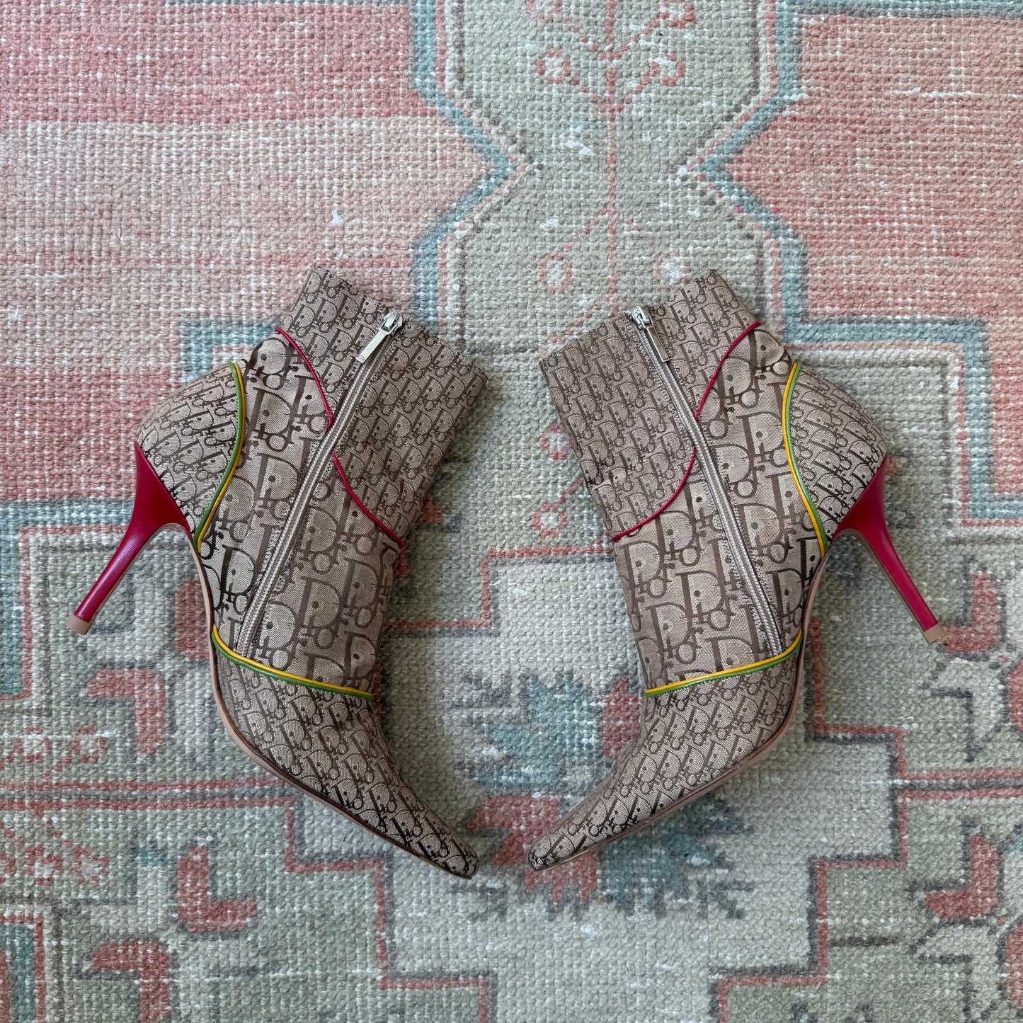 F/W2004 Galliano Dior Rasta Ankle Boots - US 11.5-12