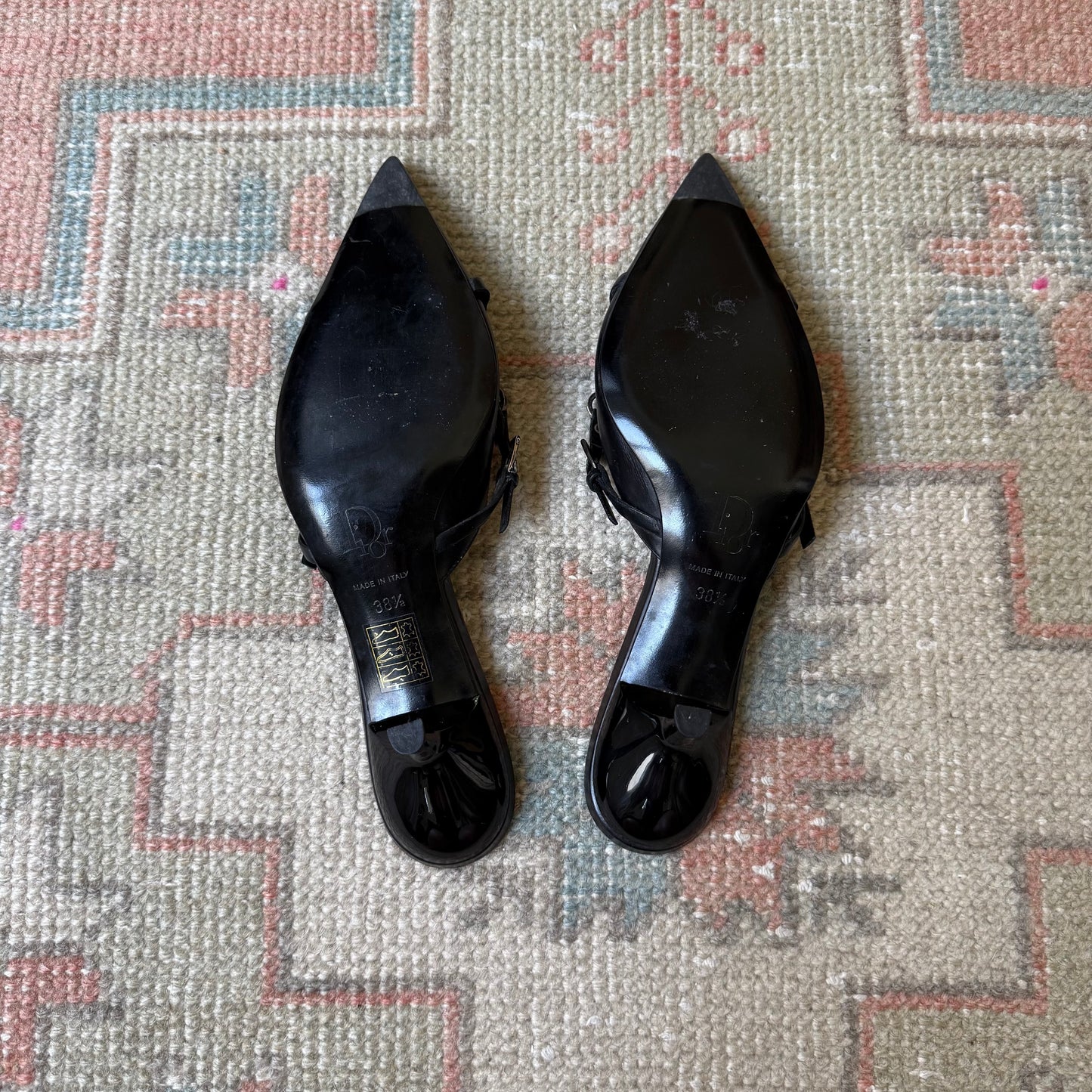 F/W2004 Galliano Dior Bondage Mules - US 7.5