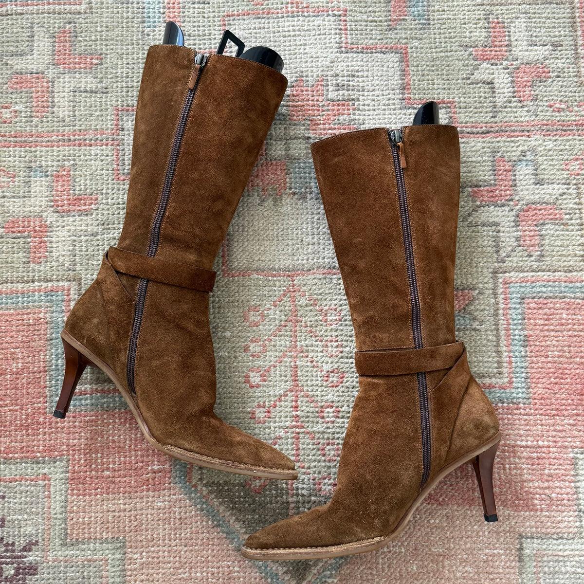 Tom Ford Gucci Tobacco Suede Buckle Boots - US 6