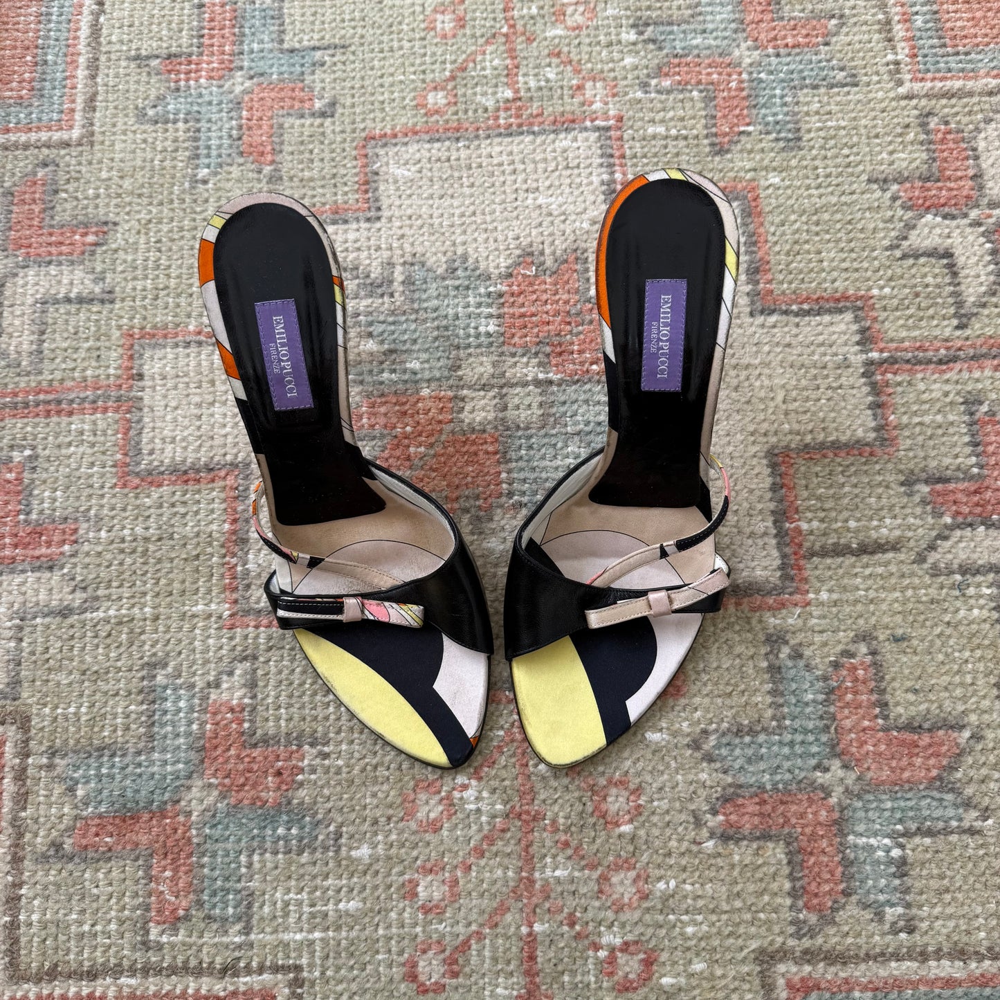 00s Pucci Rhinestone Bow Sandals - US 7.5