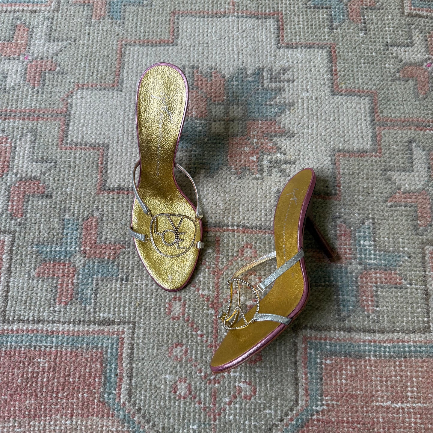 S/S2005 Giuseppe Zanotti Peace and Love Sandals - US 7