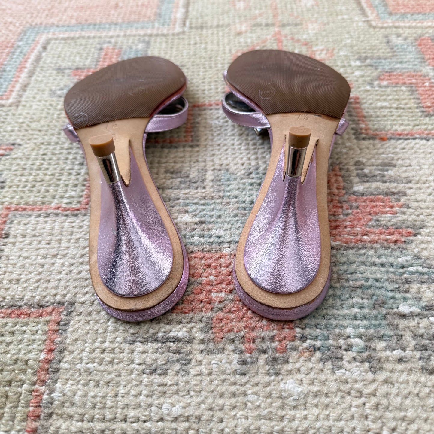 2000s Giuseppe Zanotti Purple Floral Mules - US 7