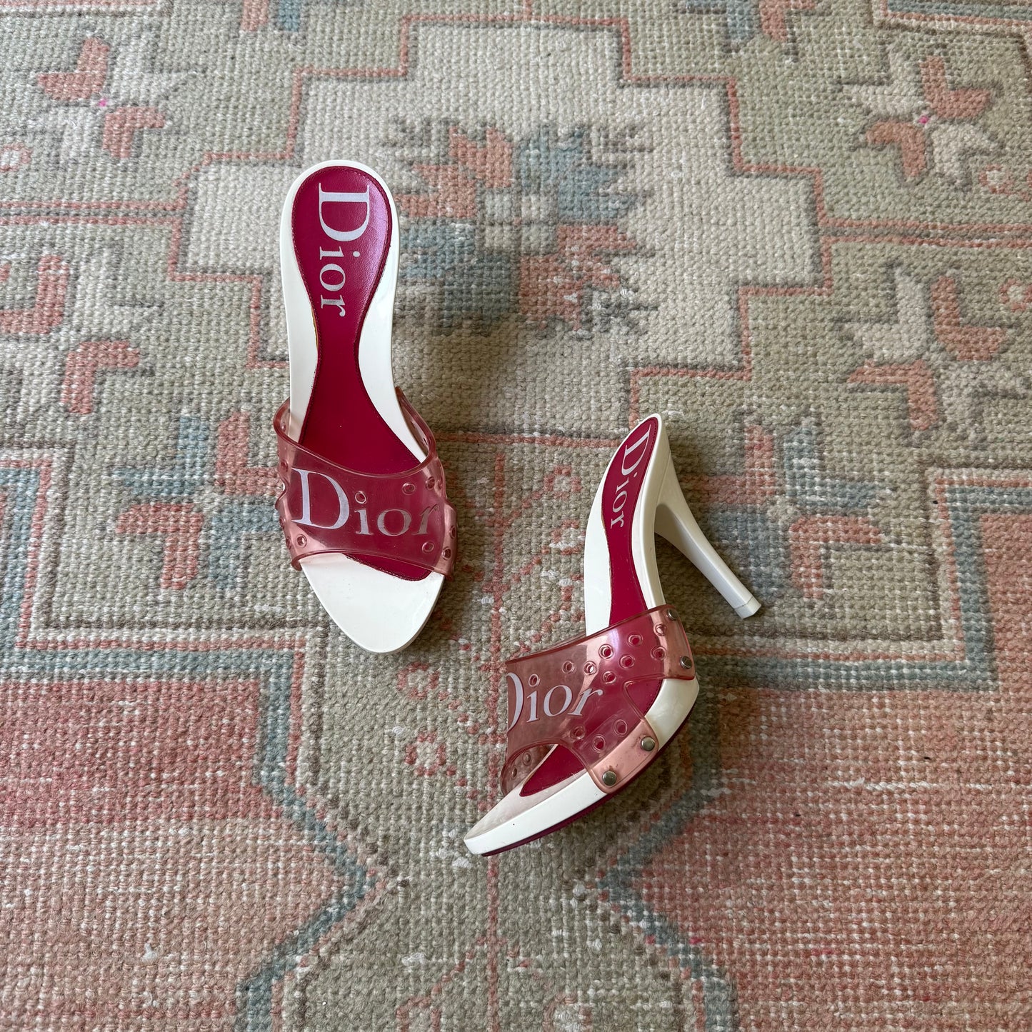 S/S2004 Galliano Dior Jelly Mules - US 7.5