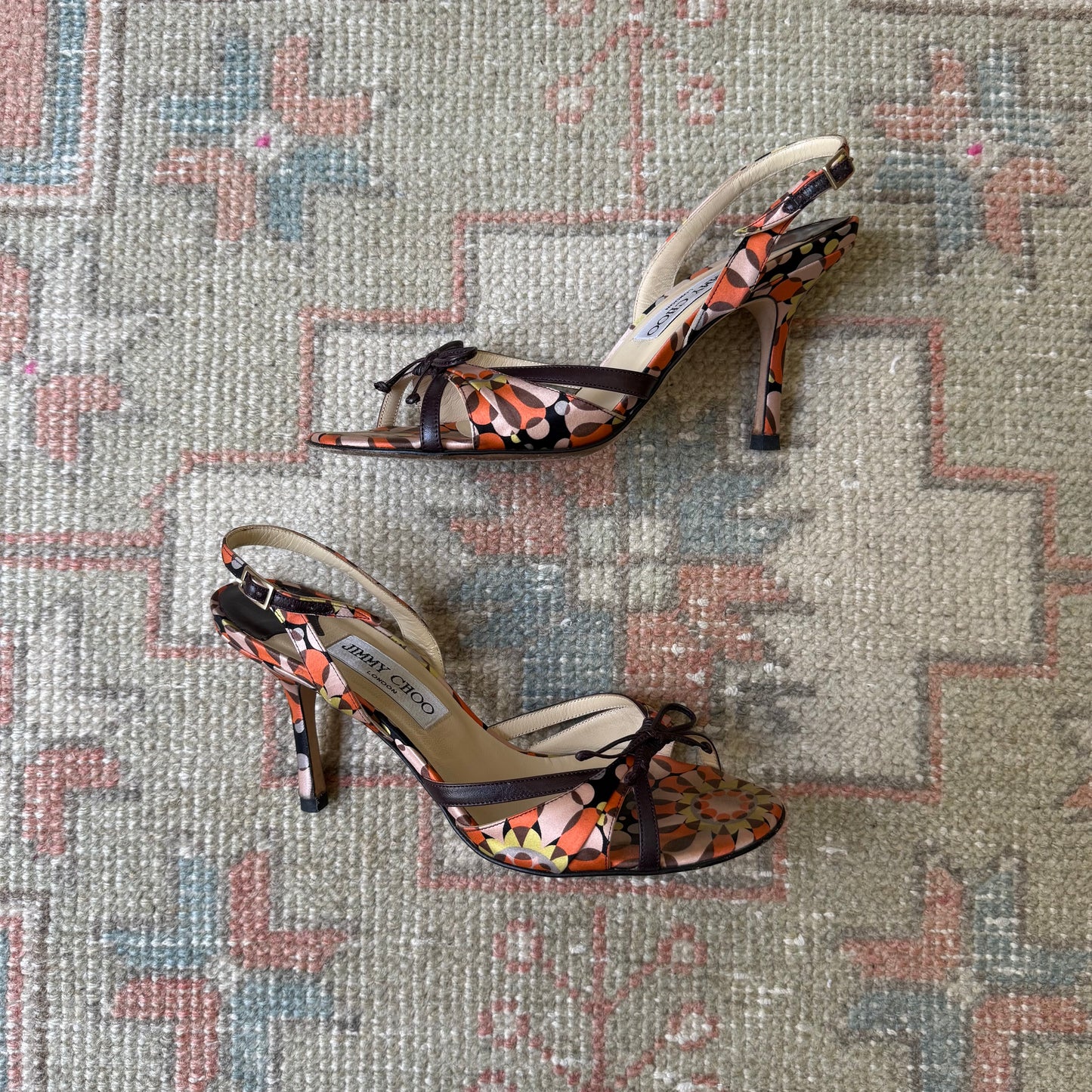 Y2K Jimmy Choo Bow Sandals - US 7
