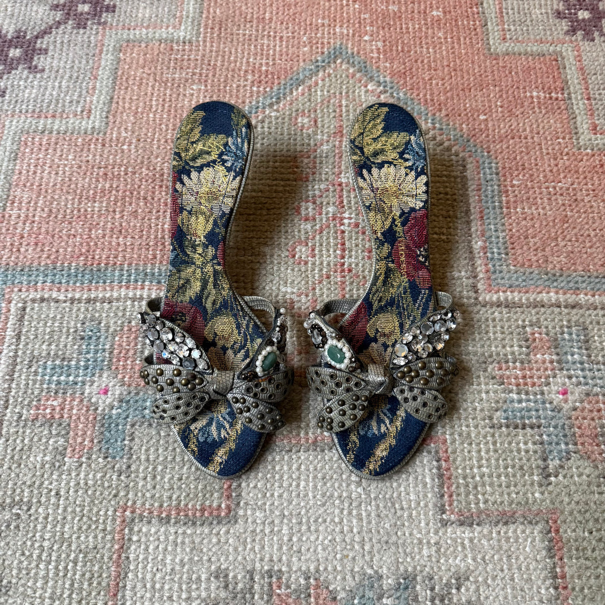 Y2K Giuseppe Zanotti Jeweled Mules - US 8