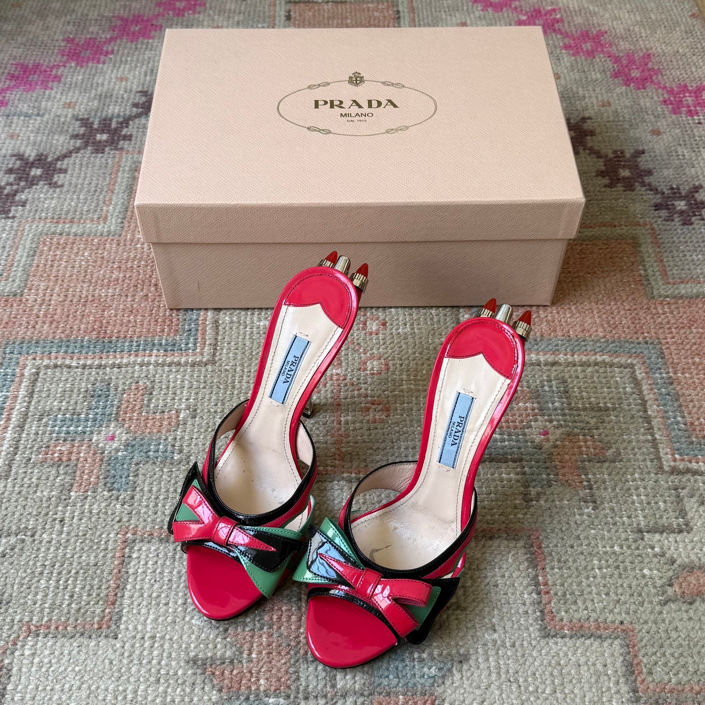 S/S2012 Prada Hot Rod Mules - US 6.5