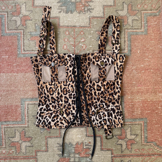 F/W2004 D&G Leopard Corset Top