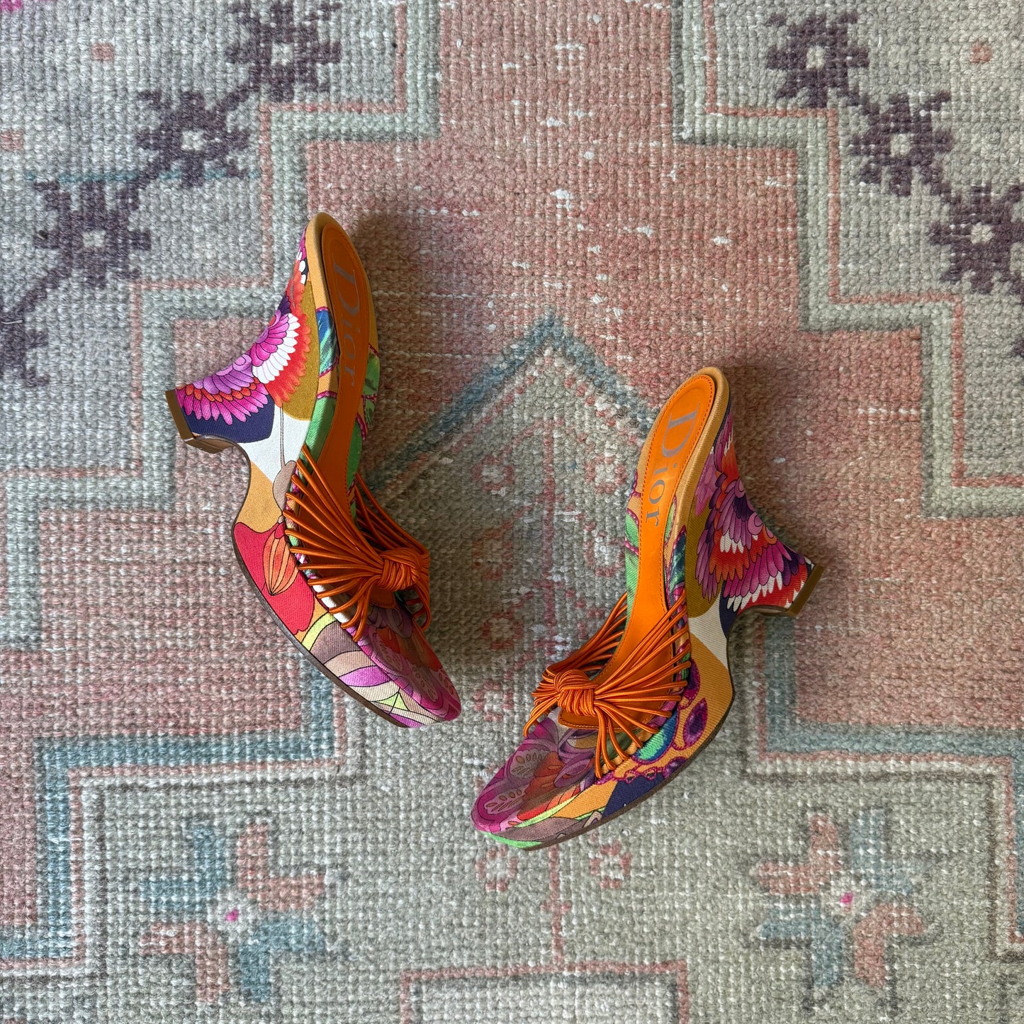 S/S2003 Galliano Dior Tropical Wedge - US 7-7.5