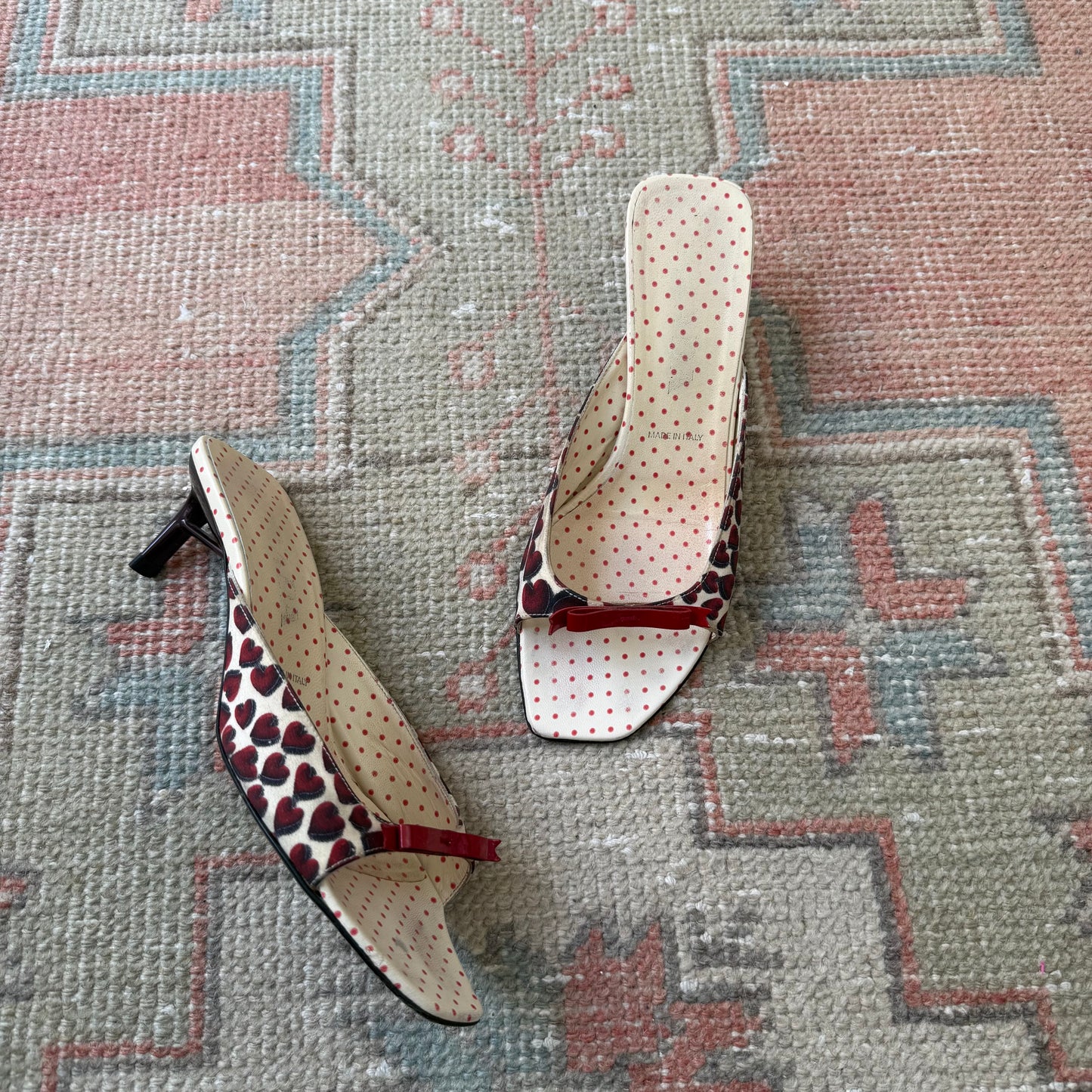 S/S2000 Prada Heart Bow Mules - US 6.5-7