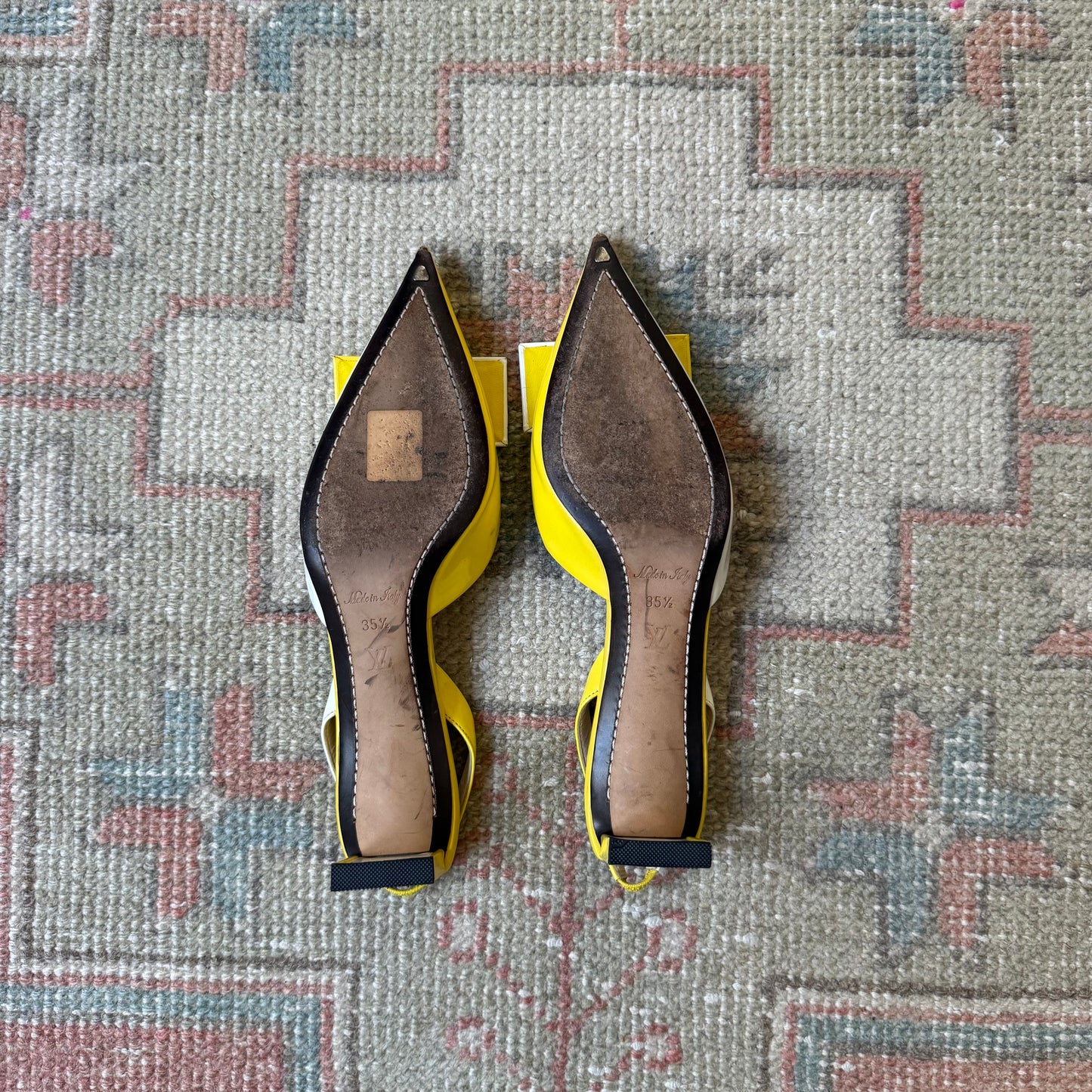 S/S2013 Marc Jacobs Louis Vuitton Checkered Slingbacks - US 6