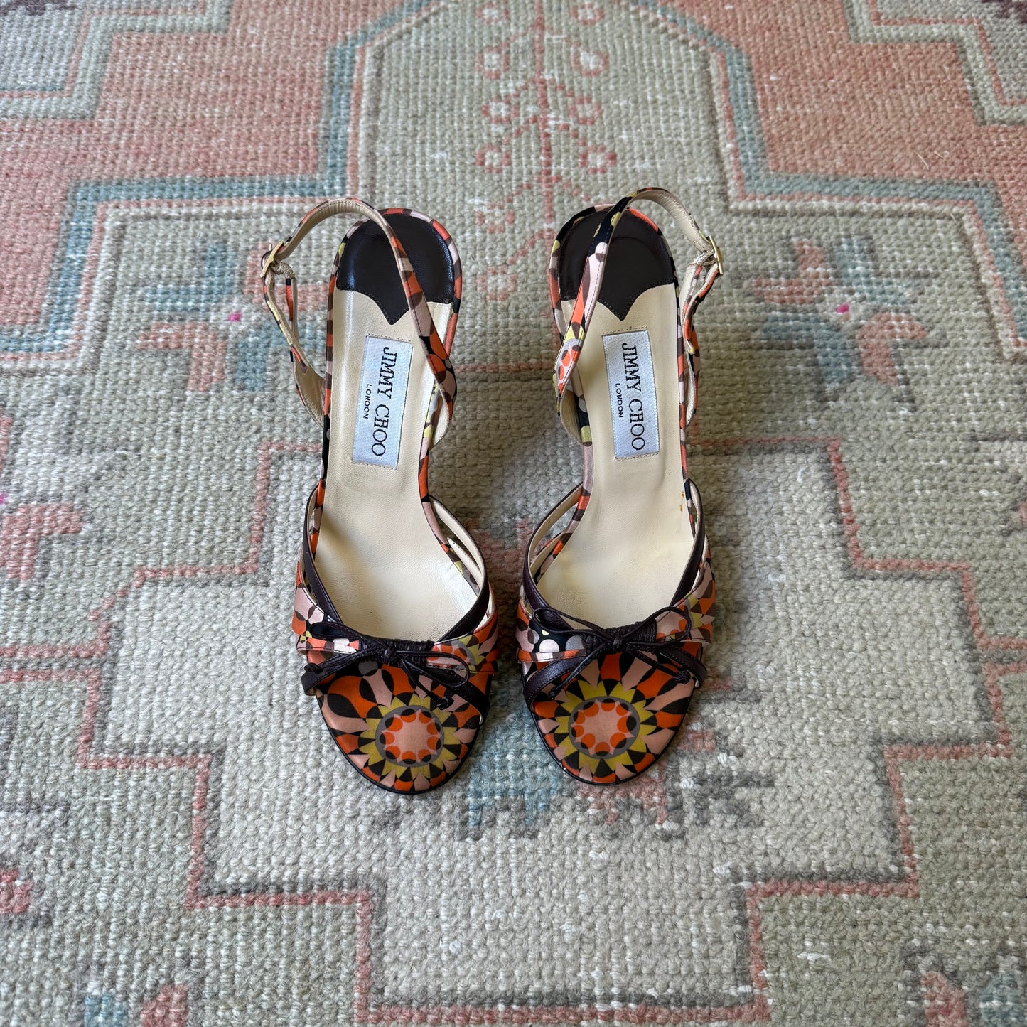 Y2K Jimmy Choo Bow Sandals - US 7